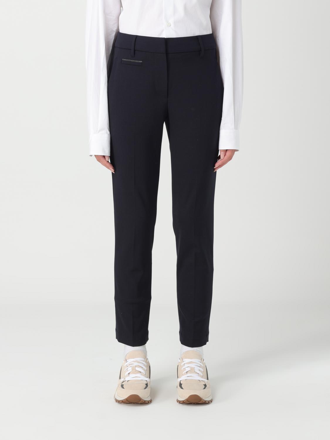 Brunello Cucinelli Trousers BRUNELLO CUCINELLI Woman colour Blue