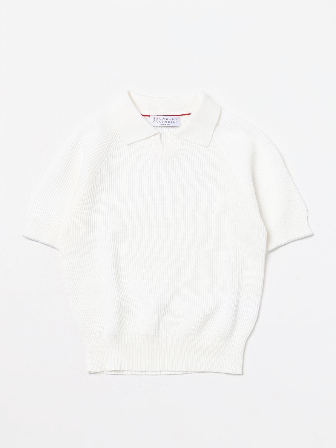 Brunello Cucinelli Polo Shirt BRUNELLO CUCINELLI Kids colour White