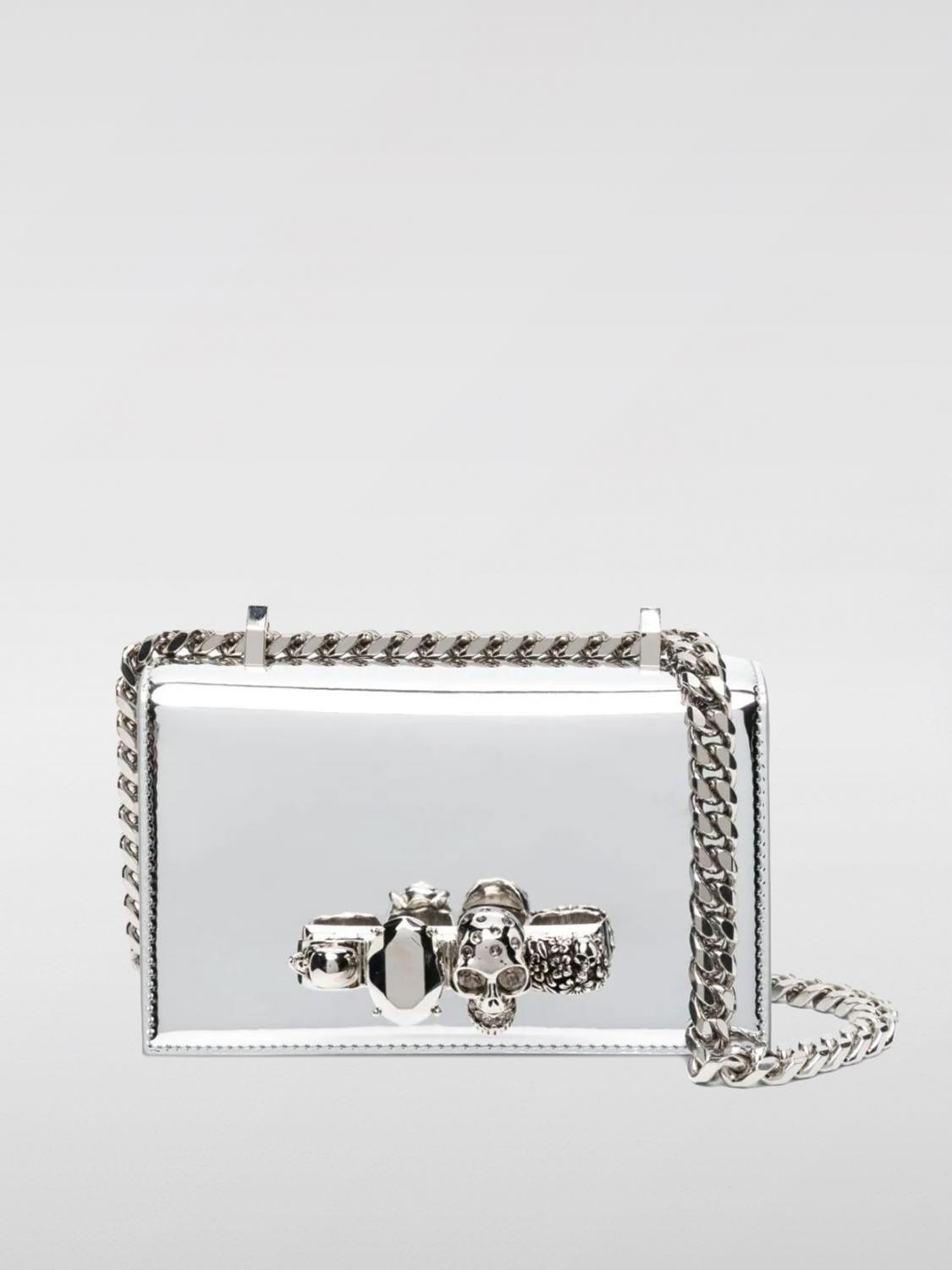 Alexander McQueen Crossbody Bags ALEXANDER MCQUEEN Woman color Silver