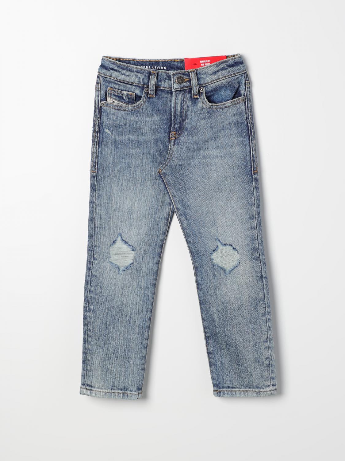 Diesel Trousers DIESEL Kids colour Denim