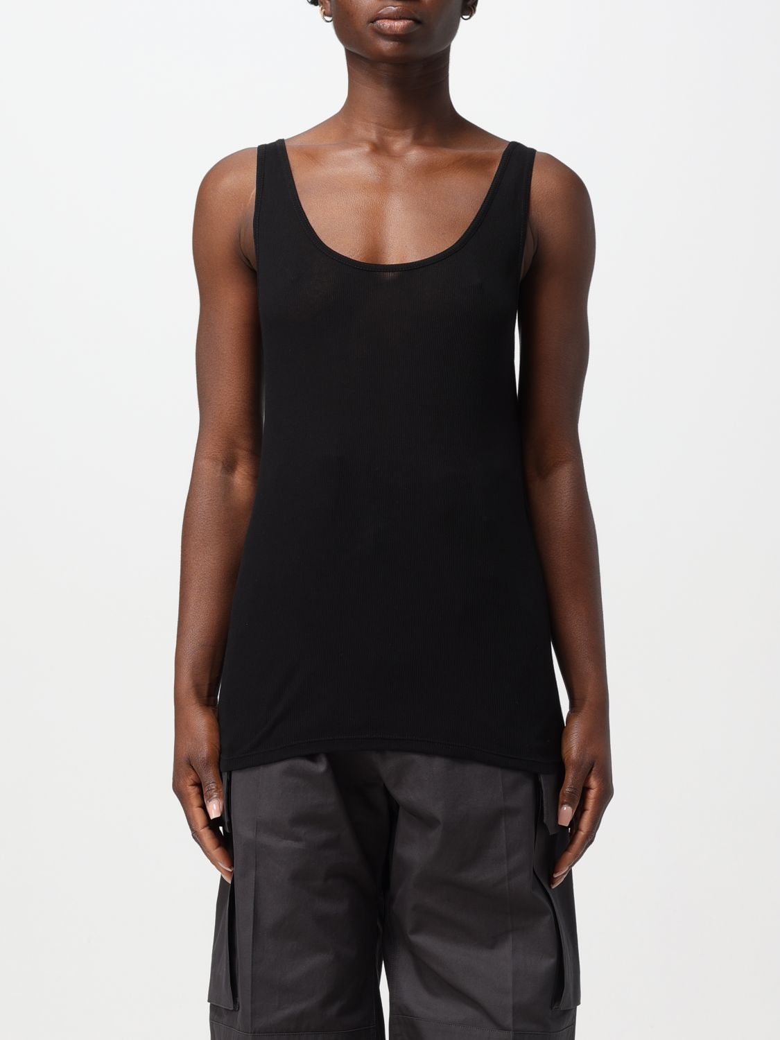 Saint Laurent Top SAINT LAURENT Woman color Black