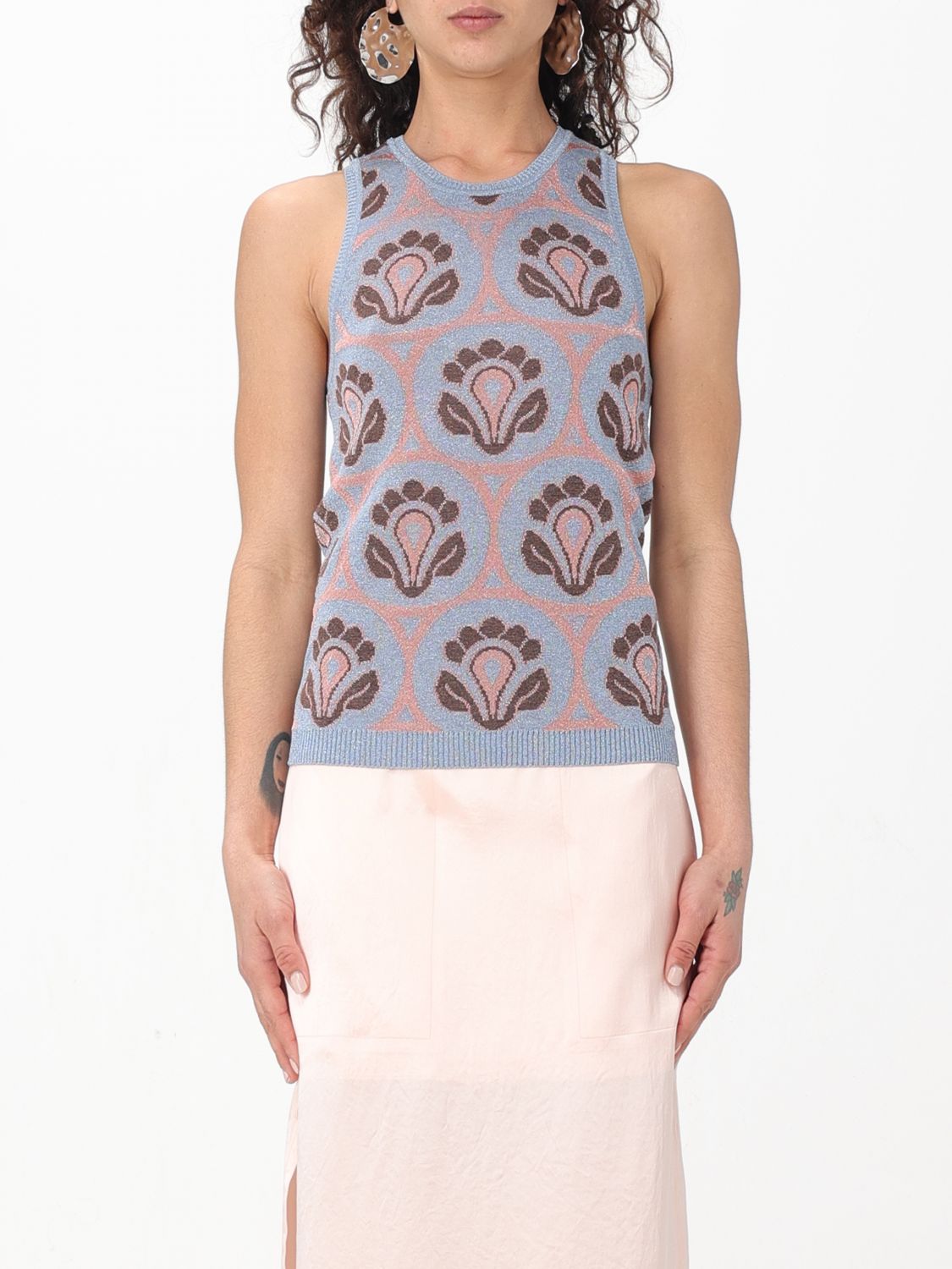 Etro Top ETRO Woman colour Gnawed Blue