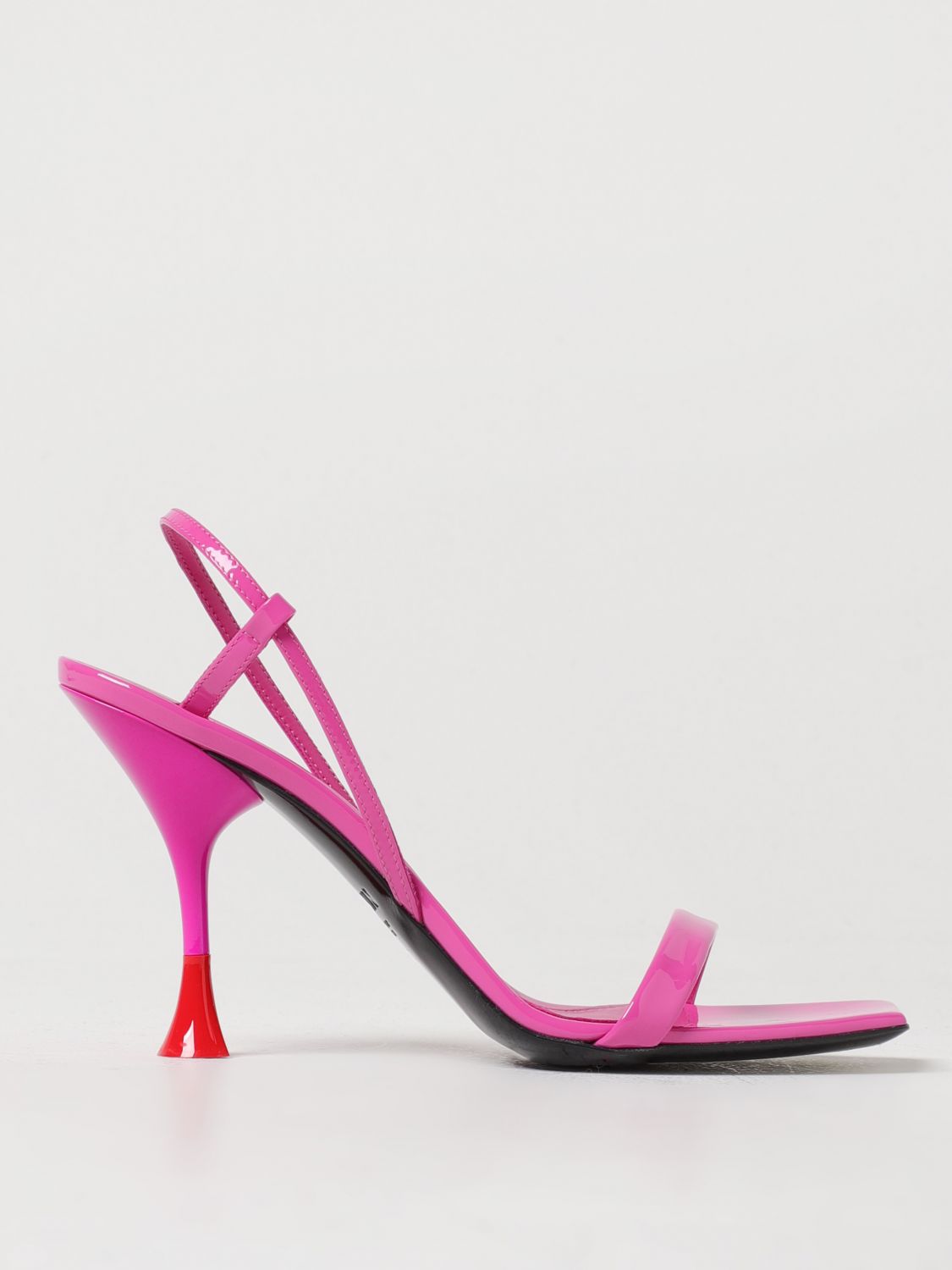 3JUIN Heeled Sandals 3JUIN Woman colour Fuchsia