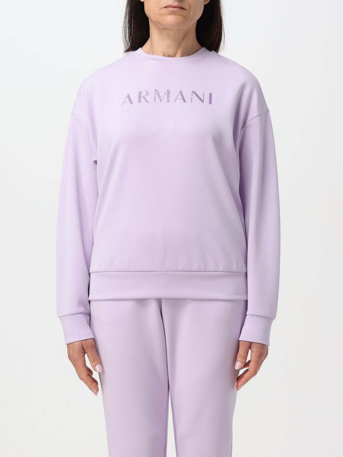 Armani Exchange Sweatshirt ARMANI EXCHANGE Woman color Lilac