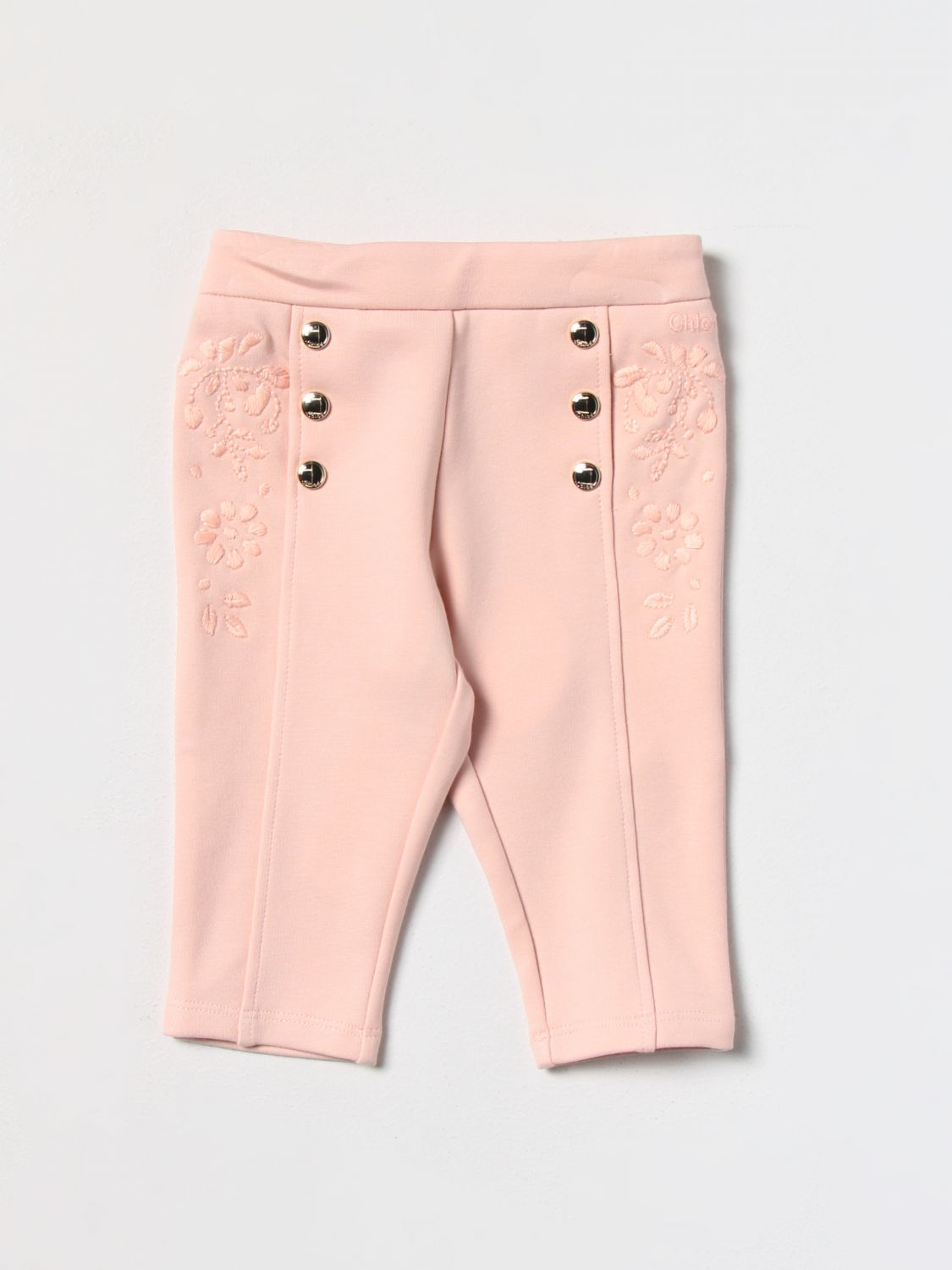 Chloé Trousers CHLOÉ Kids colour Pink