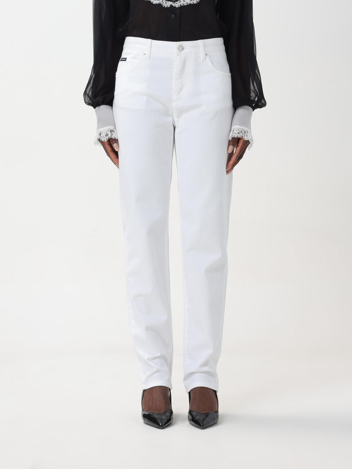 Dolce & Gabbana Trousers DOLCE & GABBANA Woman colour White