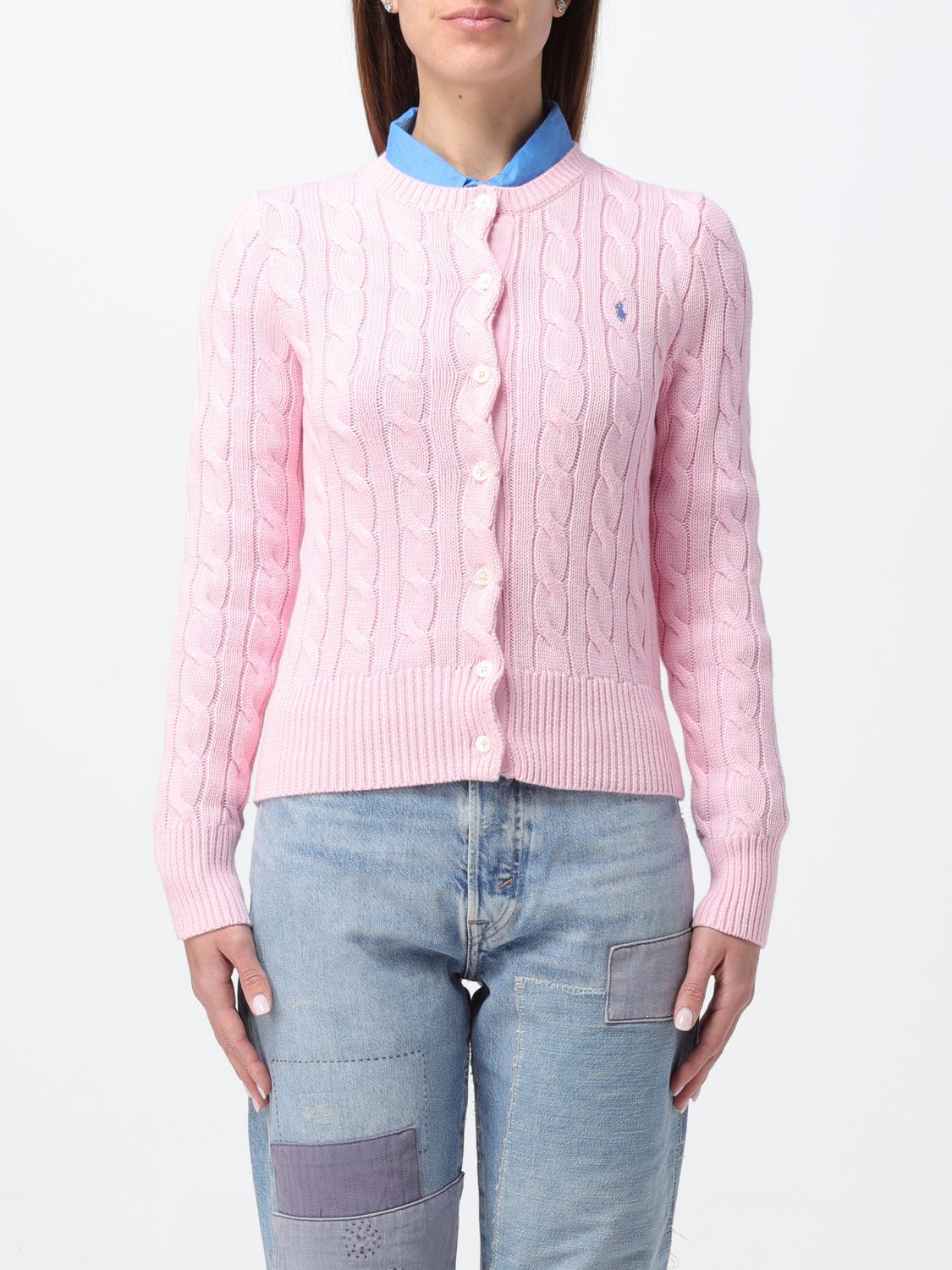 Polo Ralph Lauren Cardigan POLO RALPH LAUREN Woman colour Pink