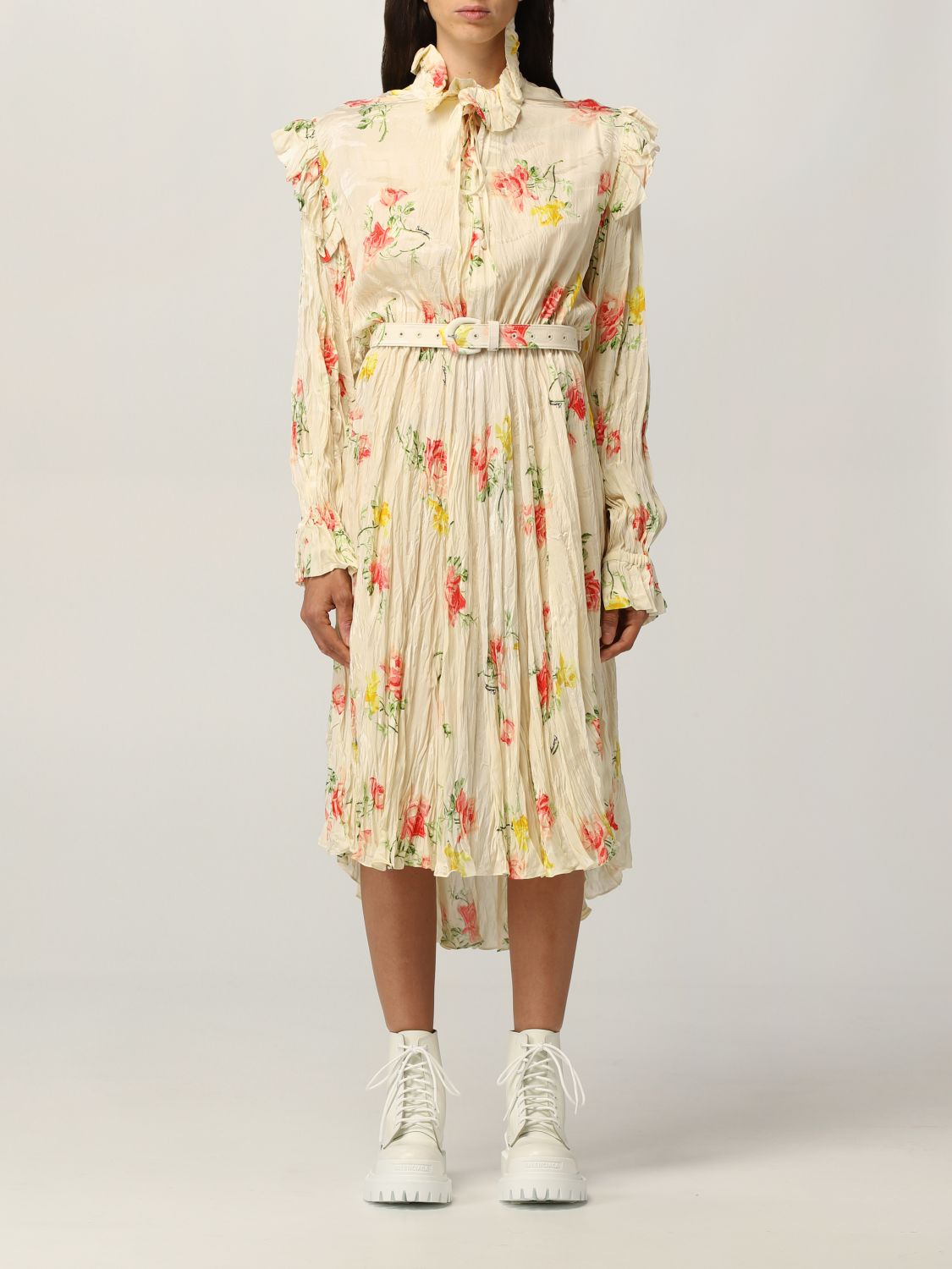 Balenciaga Balenciaga dress in floral patterned silk