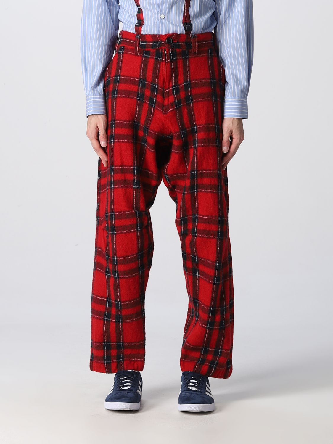 Comme Des Garçons Shirt Trousers COMME DES GARÇONS SHIRT Men colour Red