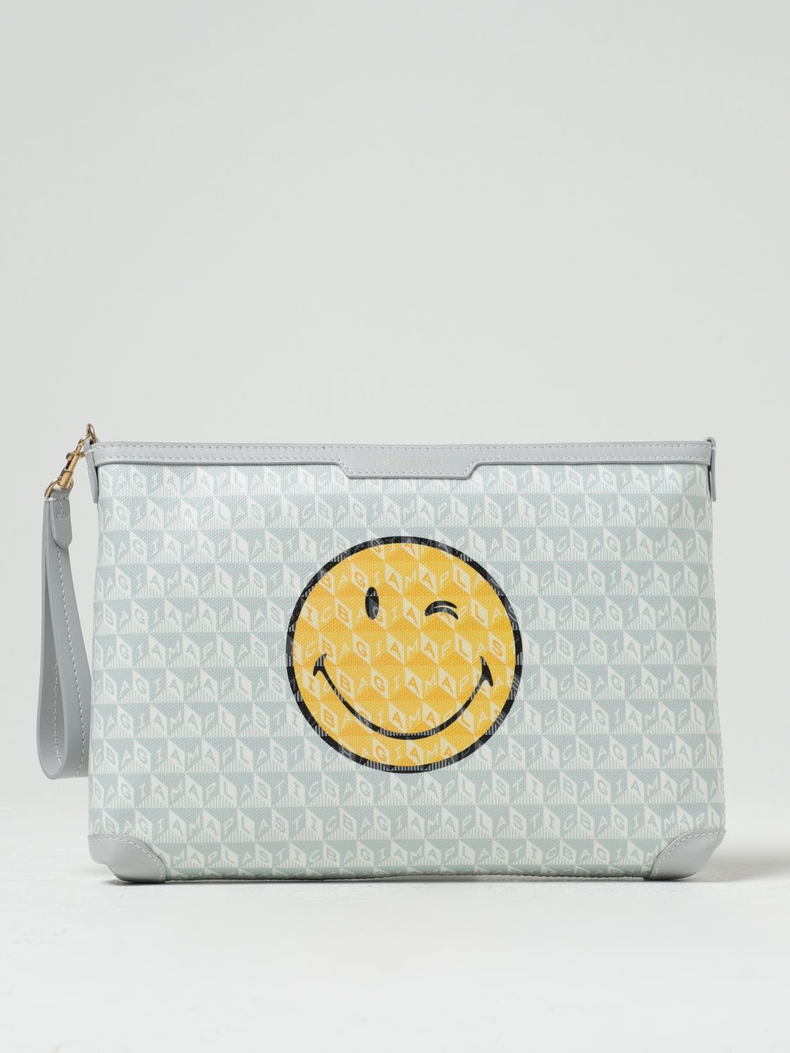 Anya Hindmarch Clutch ANYA HINDMARCH Woman colour Grey