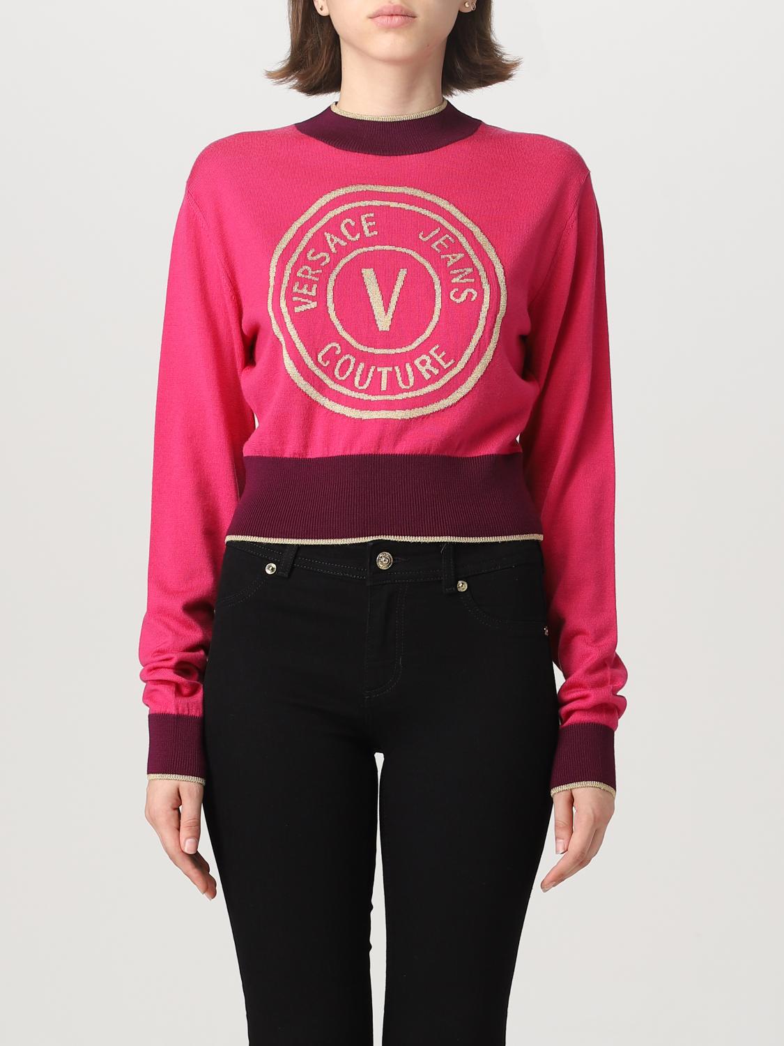 Versace Jeans Couture Jumper VERSACE JEANS COUTURE Woman colour Fuchsia