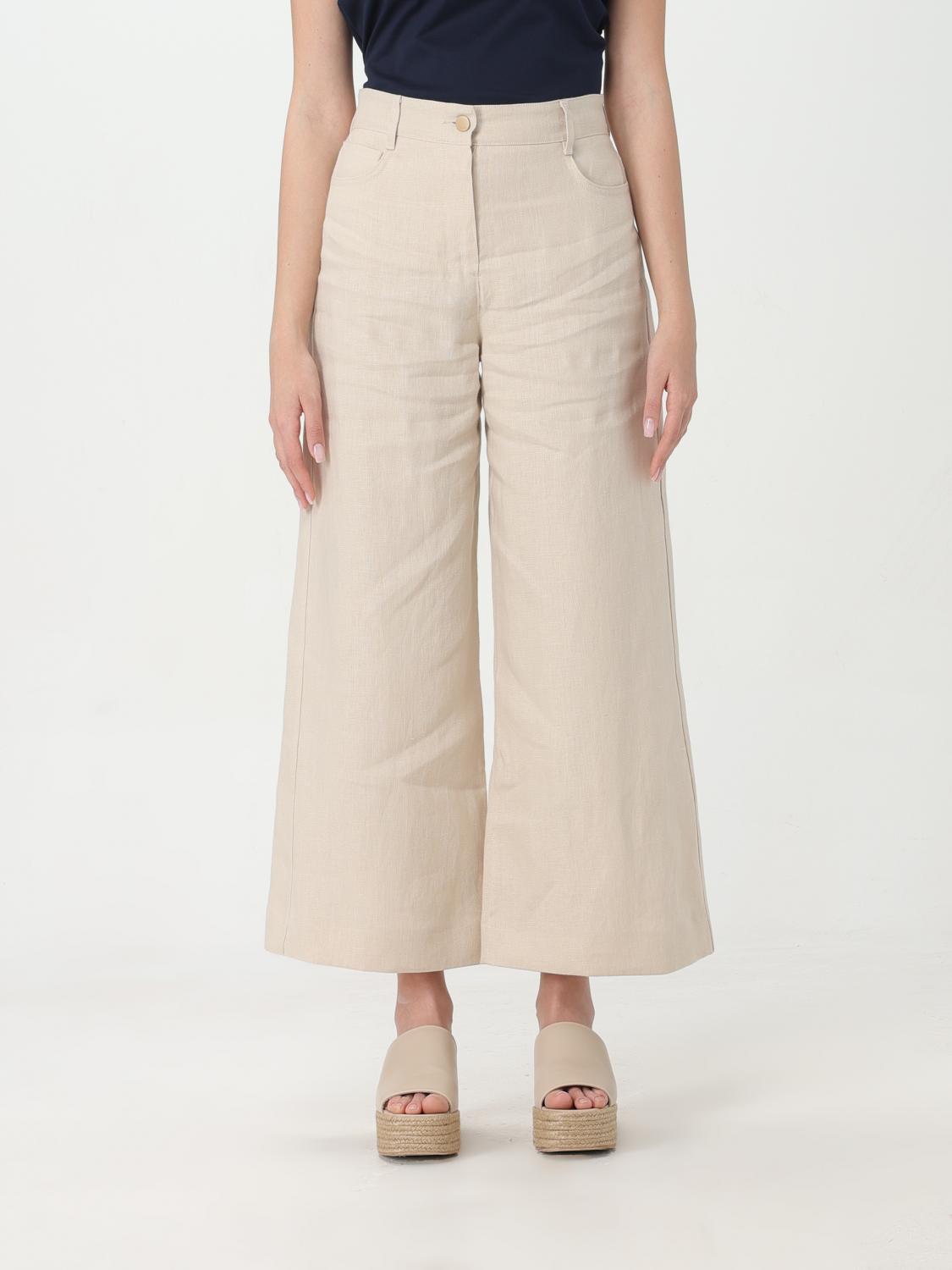  Trousers 'S MAX MARA Woman colour Yellow Cream