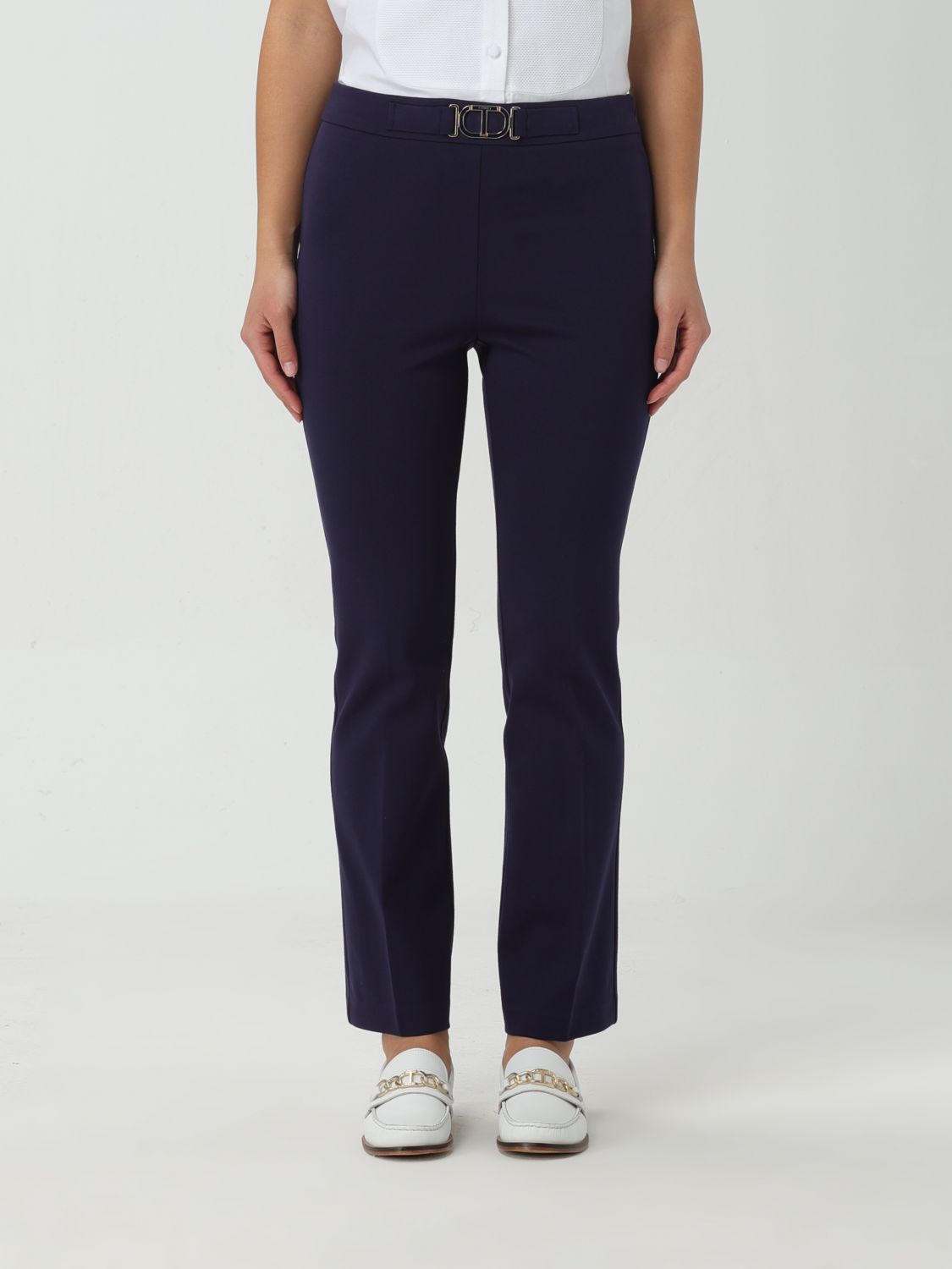 Twinset Trousers TWINSET Woman colour Blue