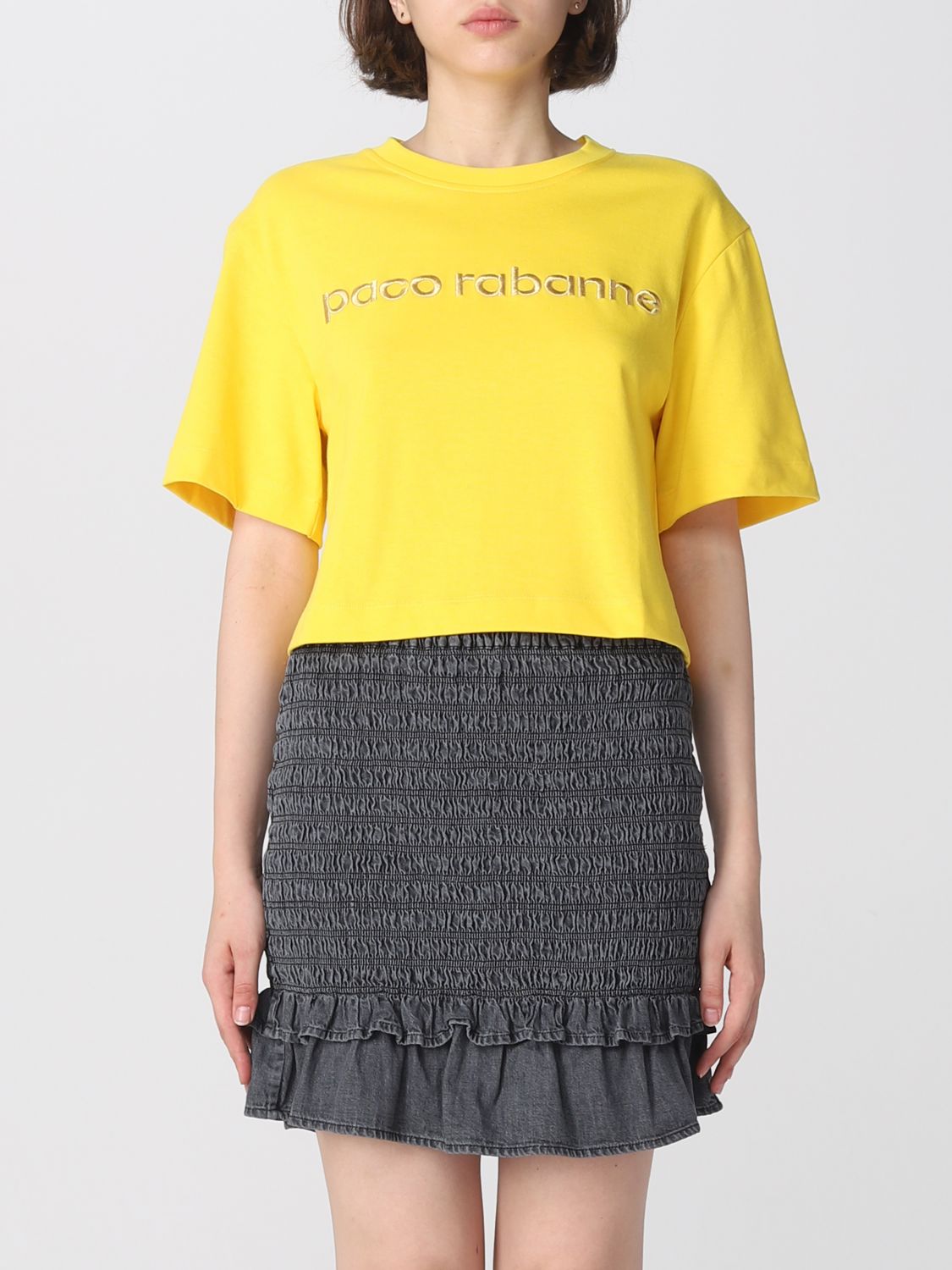 Rabanne T-Shirt RABANNE Woman colour Yellow