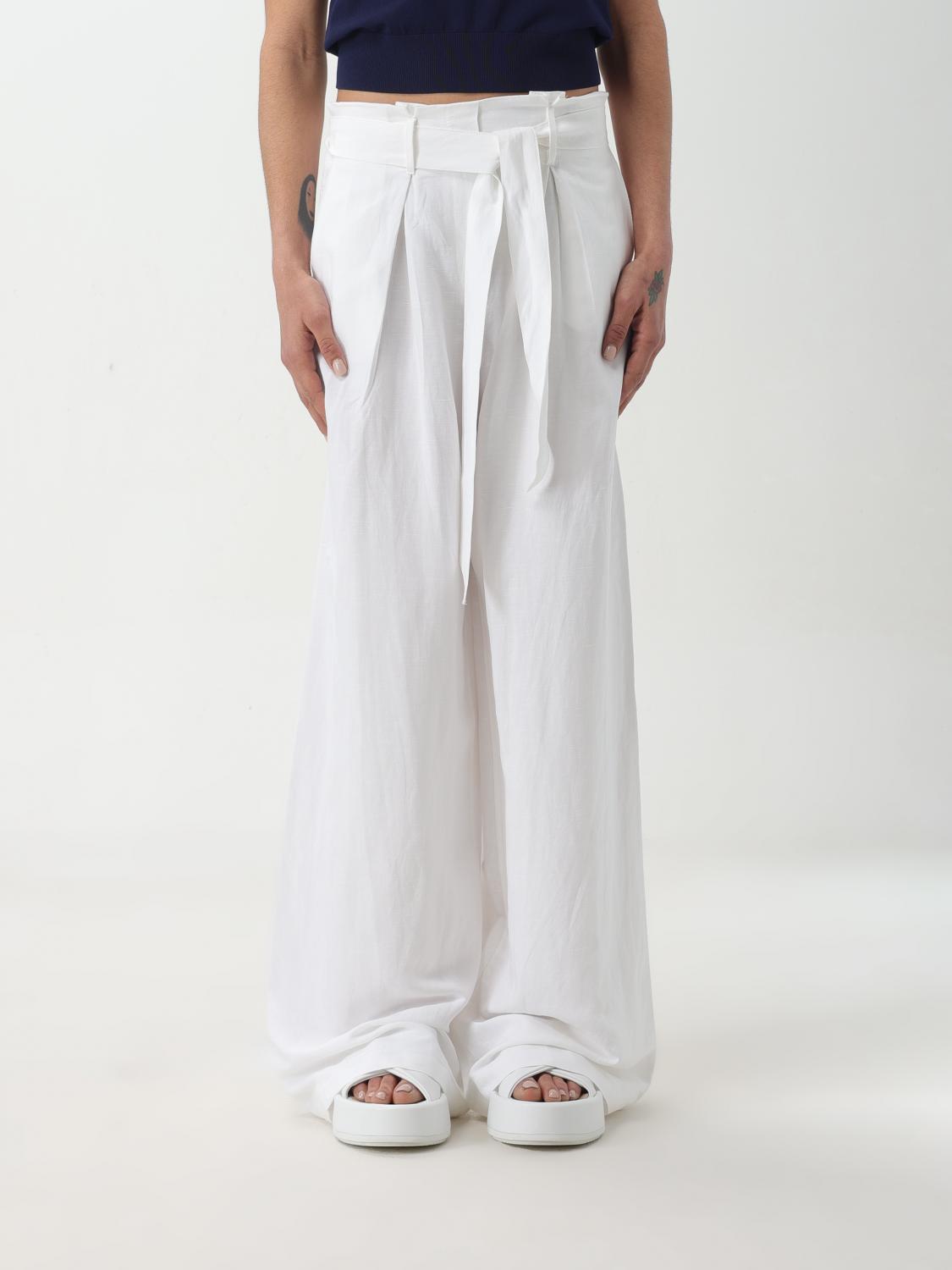 Kaos Trousers KAOS Woman colour White