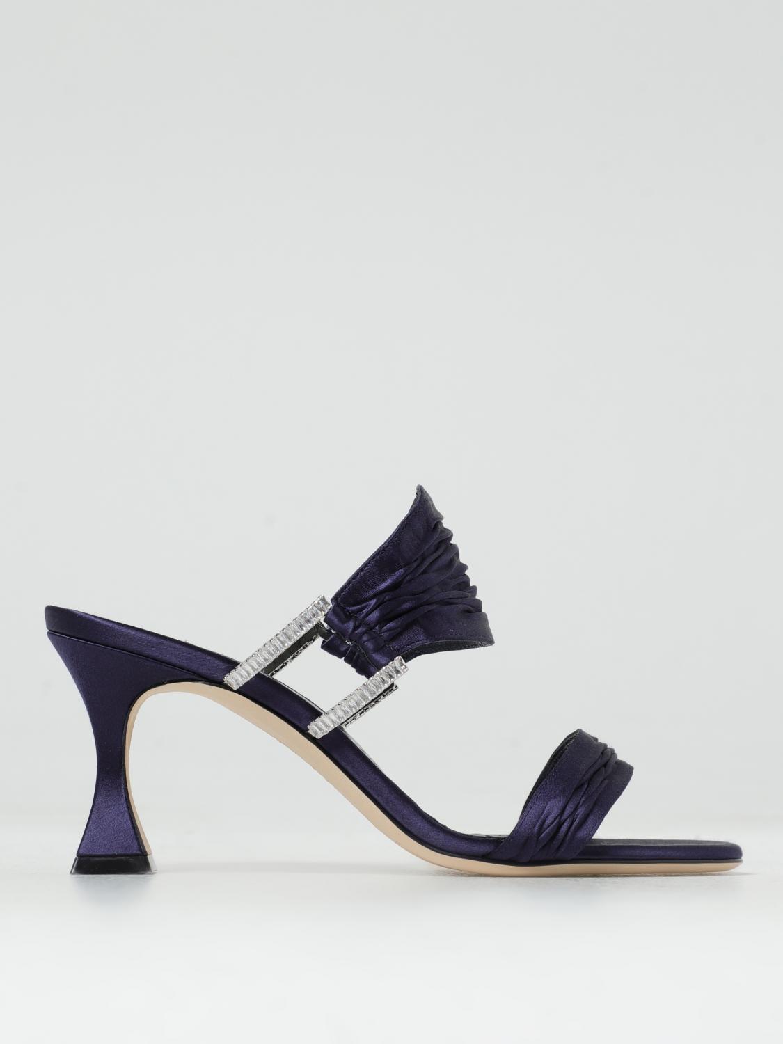 Manolo Blahnik Heeled Sandals MANOLO BLAHNIK Woman colour Blue