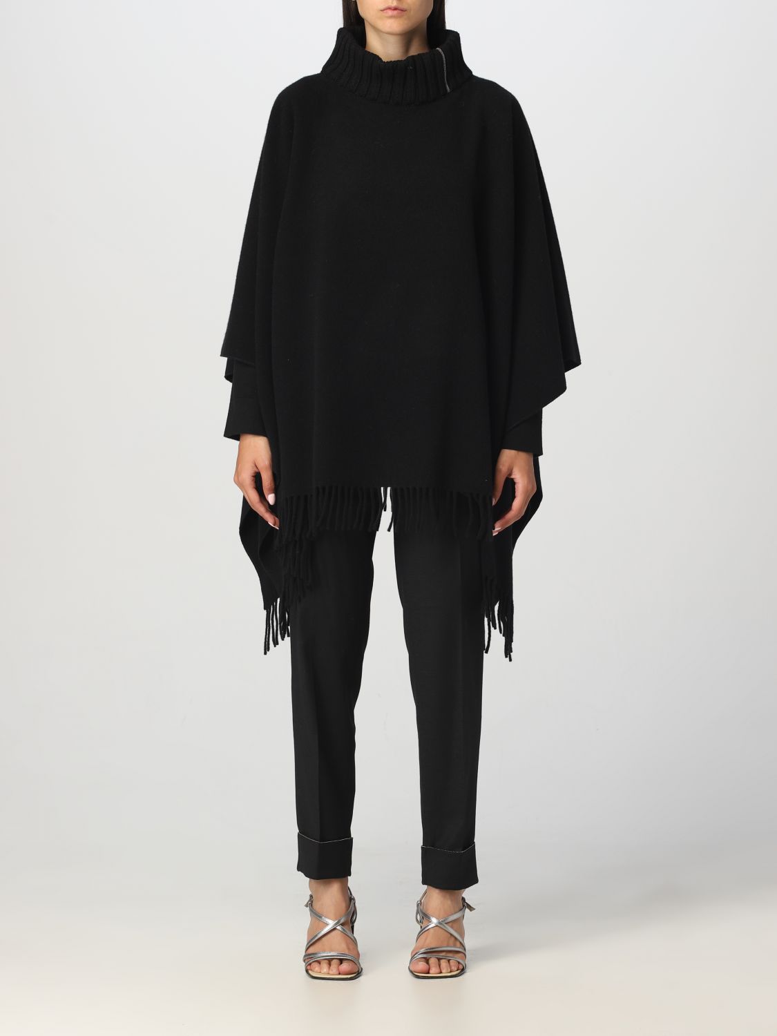 Fabiana Filippi Cloak FABIANA FILIPPI Woman colour Black