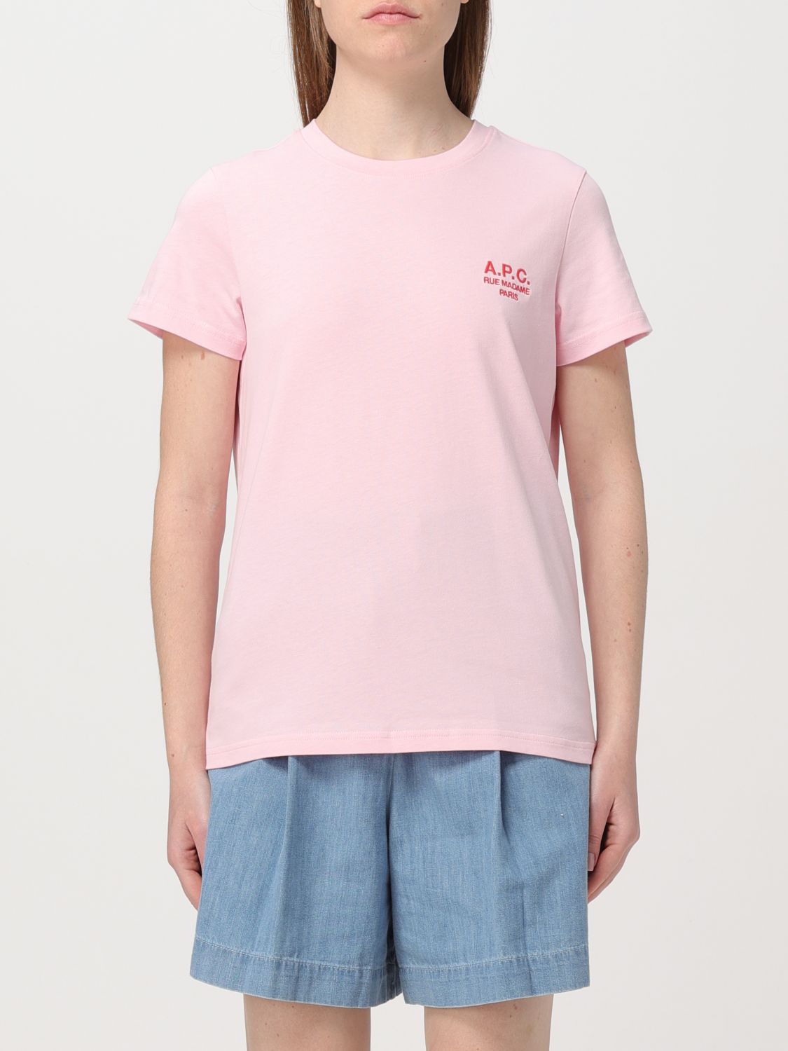 A.P.C. T-Shirt A.P.C. Woman colour Blush Pink