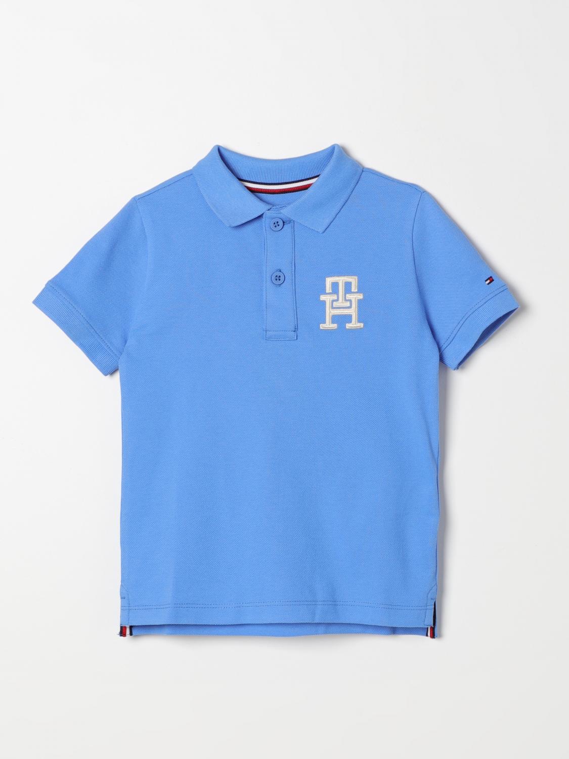 Tommy Hilfiger Polo Shirt TOMMY HILFIGER Kids colour Gnawed Blue