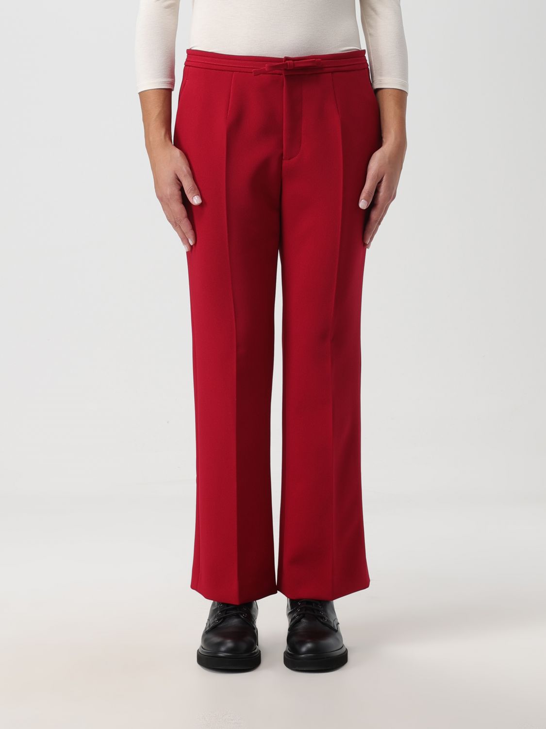 Red Valentino Trousers RED VALENTINO Woman colour Red