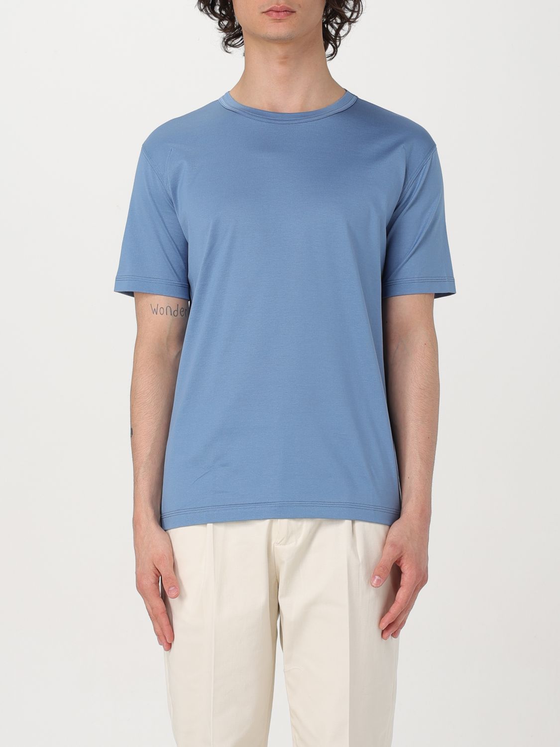 Paolo Pecora T-Shirt PAOLO PECORA Men colour Gnawed Blue