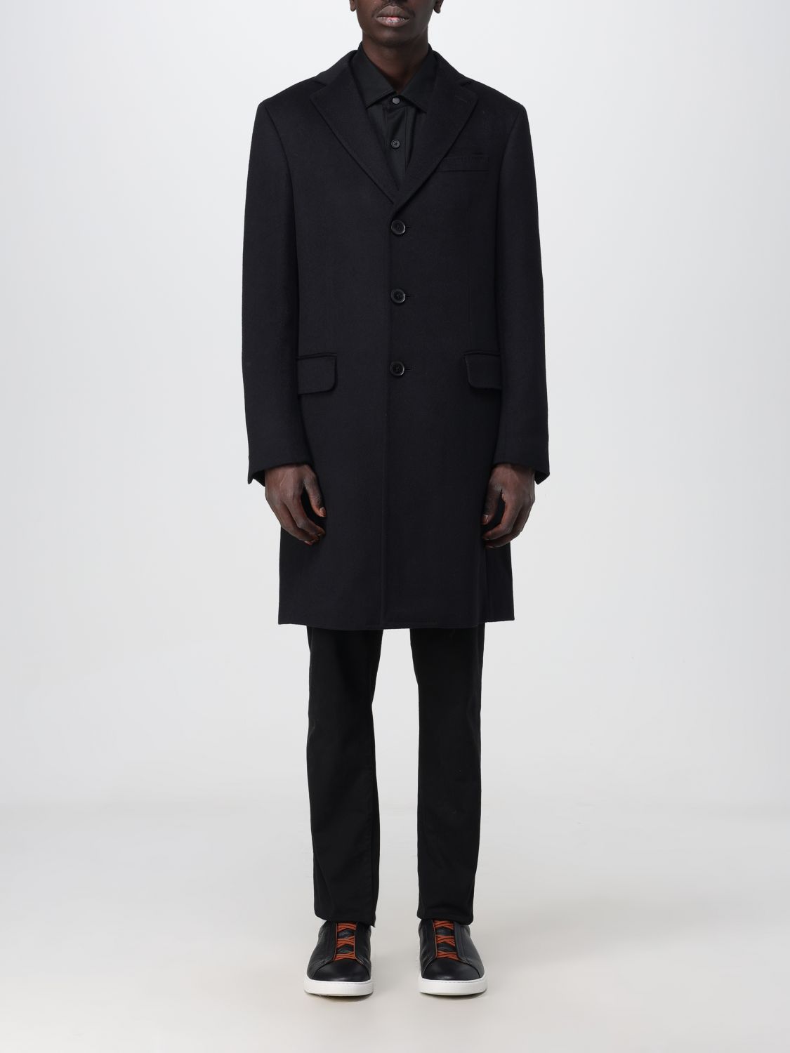 zegna Coat ZEGNA Men colour Black