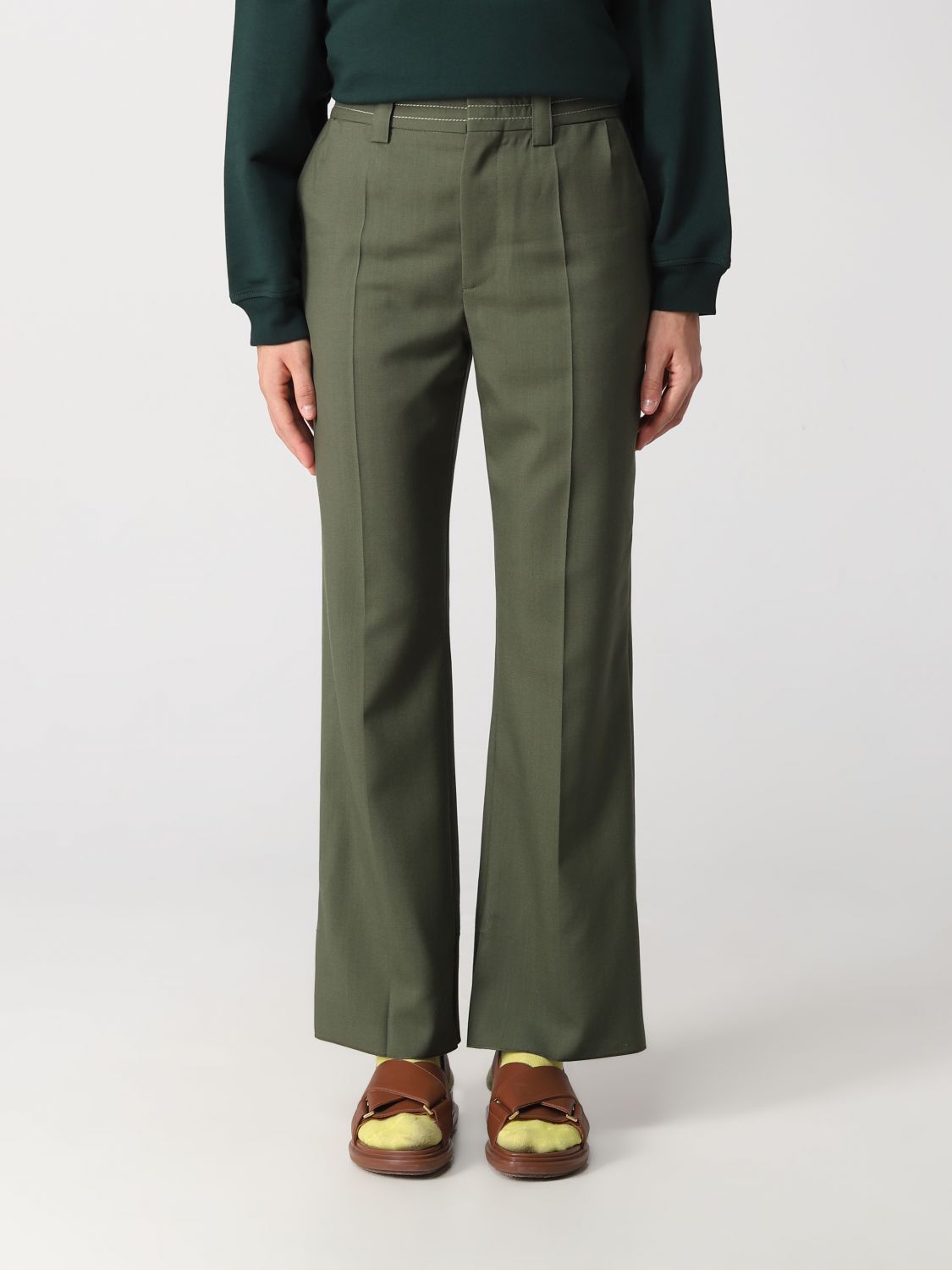 Marni Trousers MARNI Woman colour Green