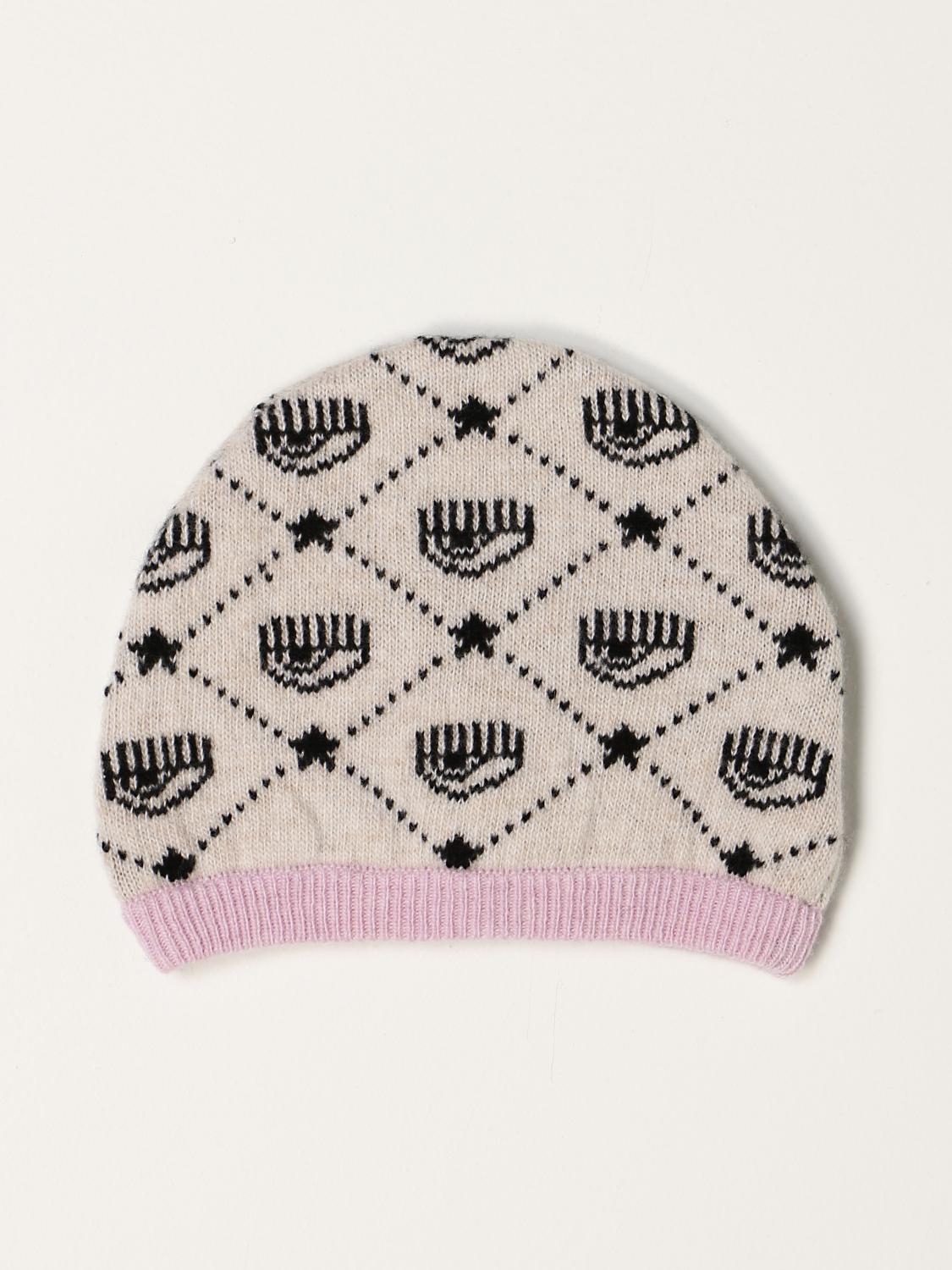 CHIARA FERRAGNI Chiara Ferragni beanie hat with eyes flirting logo