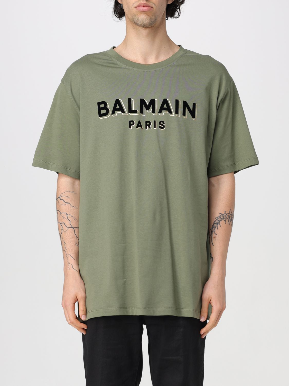 Balmain T-Shirt BALMAIN Men color Green