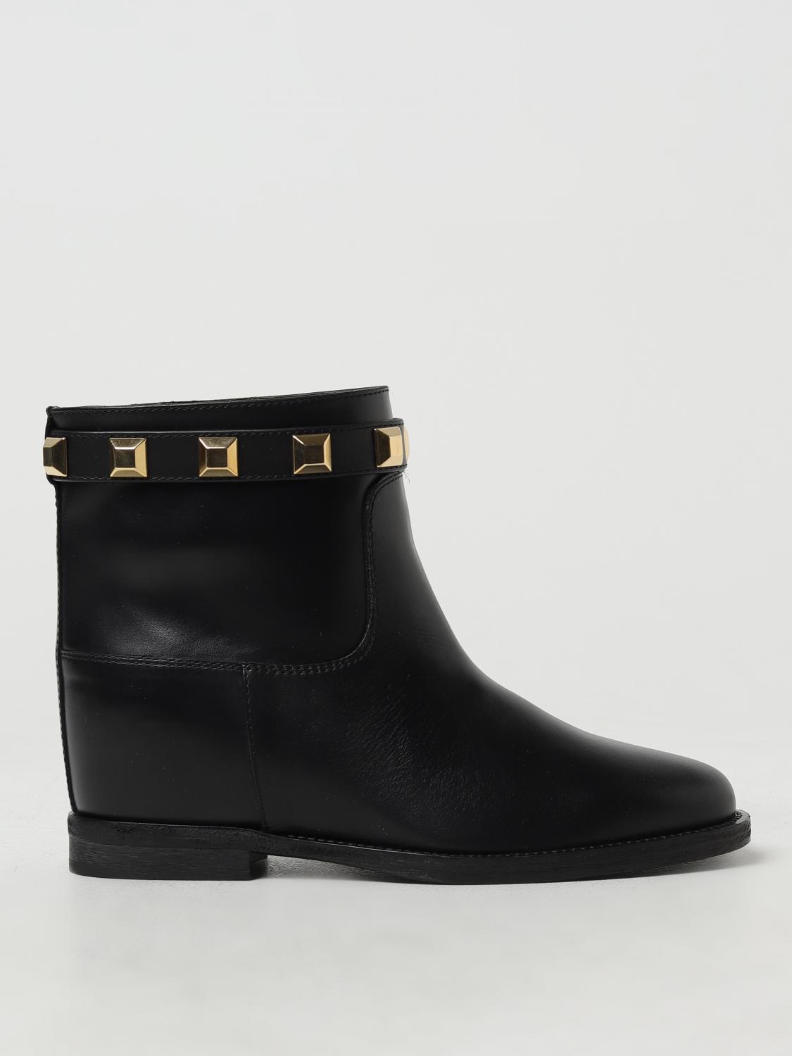 Via Roma 15 Flat Ankle Boots VIA ROMA 15 Woman colour Black