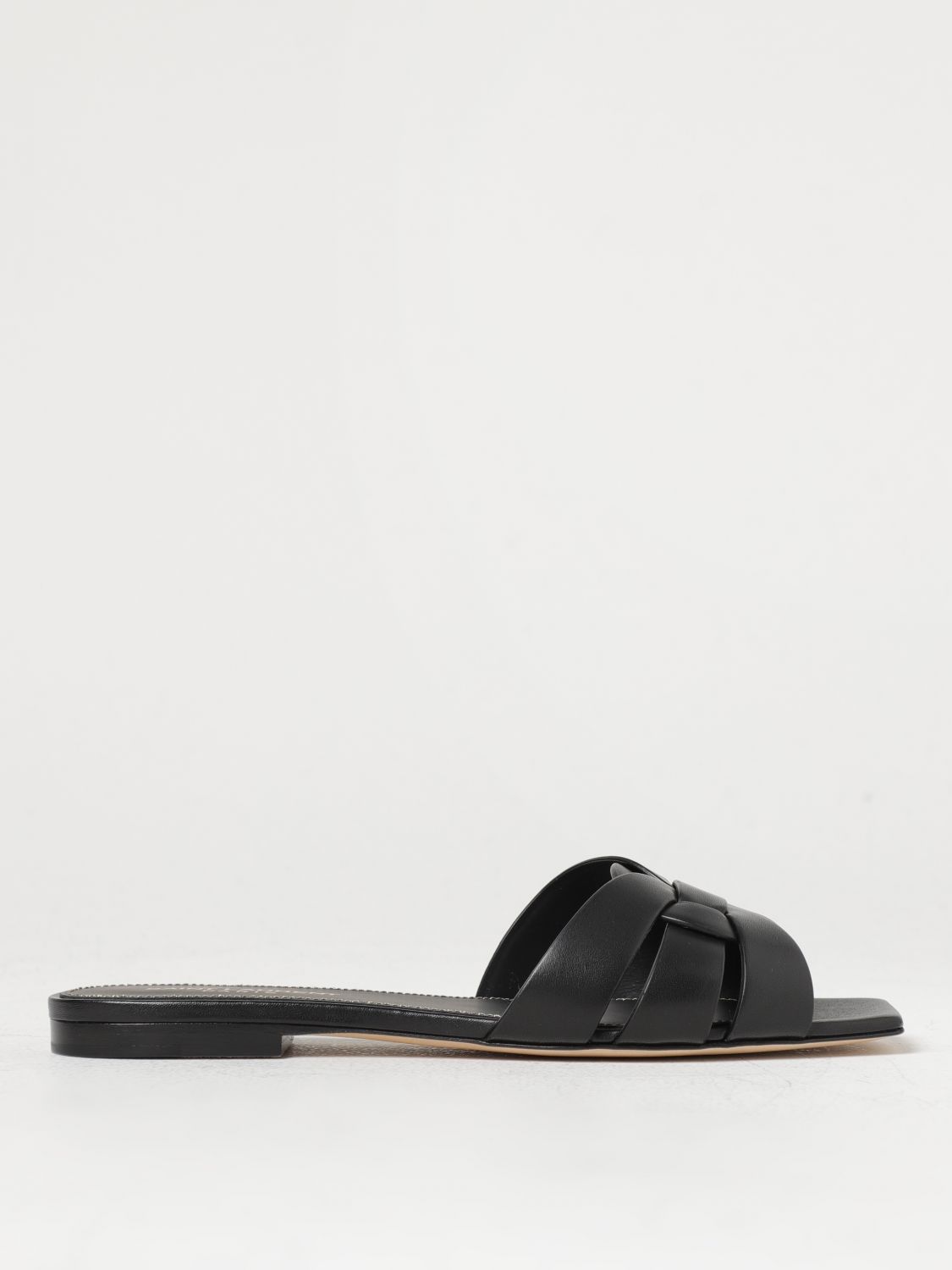 Saint Laurent Flat Sandals SAINT LAURENT Woman colour Black