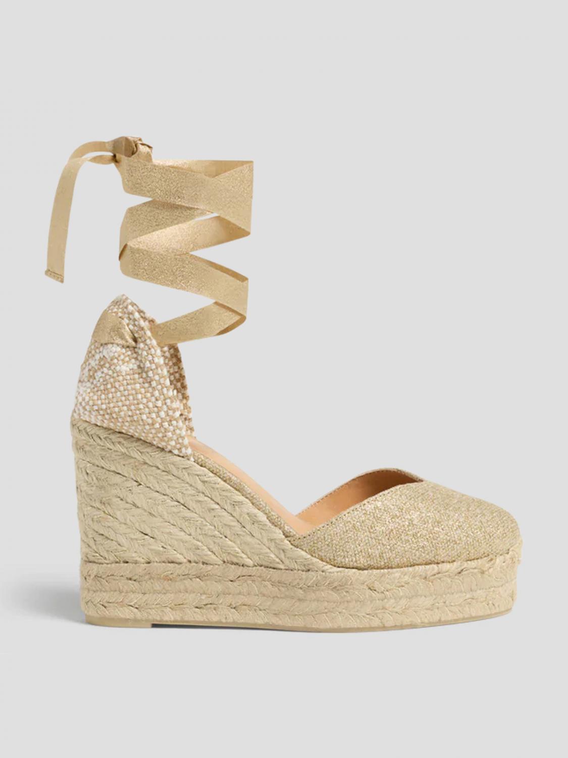 Castañer Wedge Shoes CASTAÑER Woman color Gold