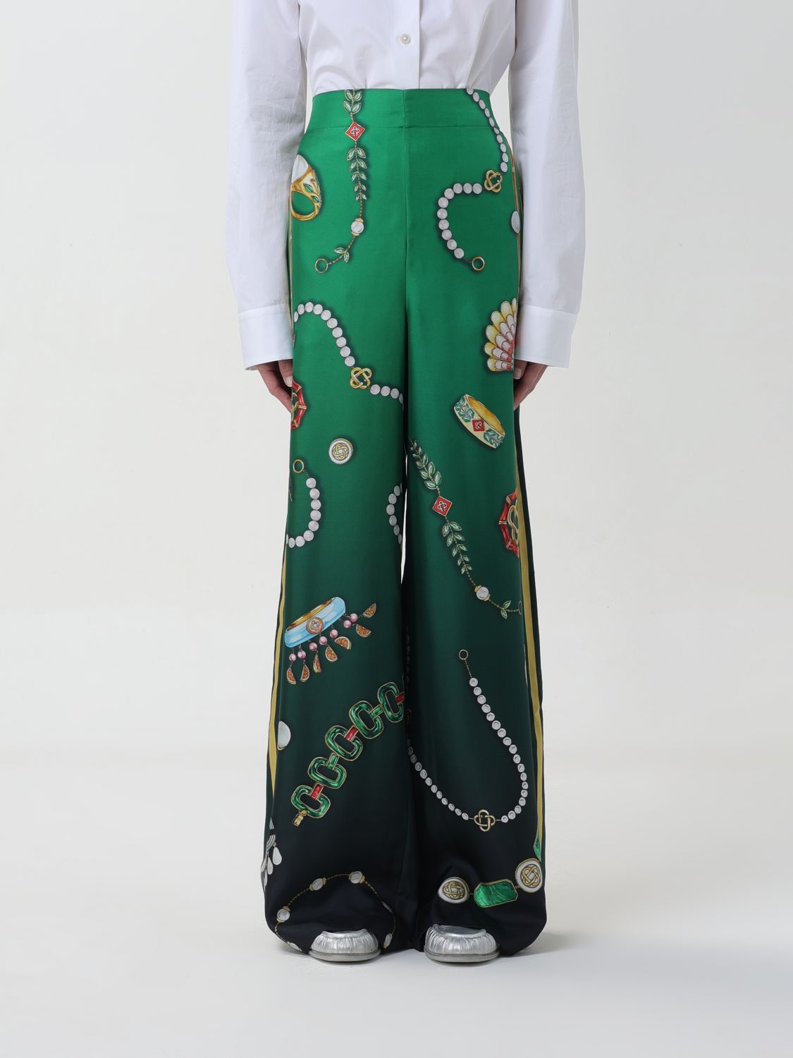 Casablanca Trousers CASABLANCA Woman colour Green