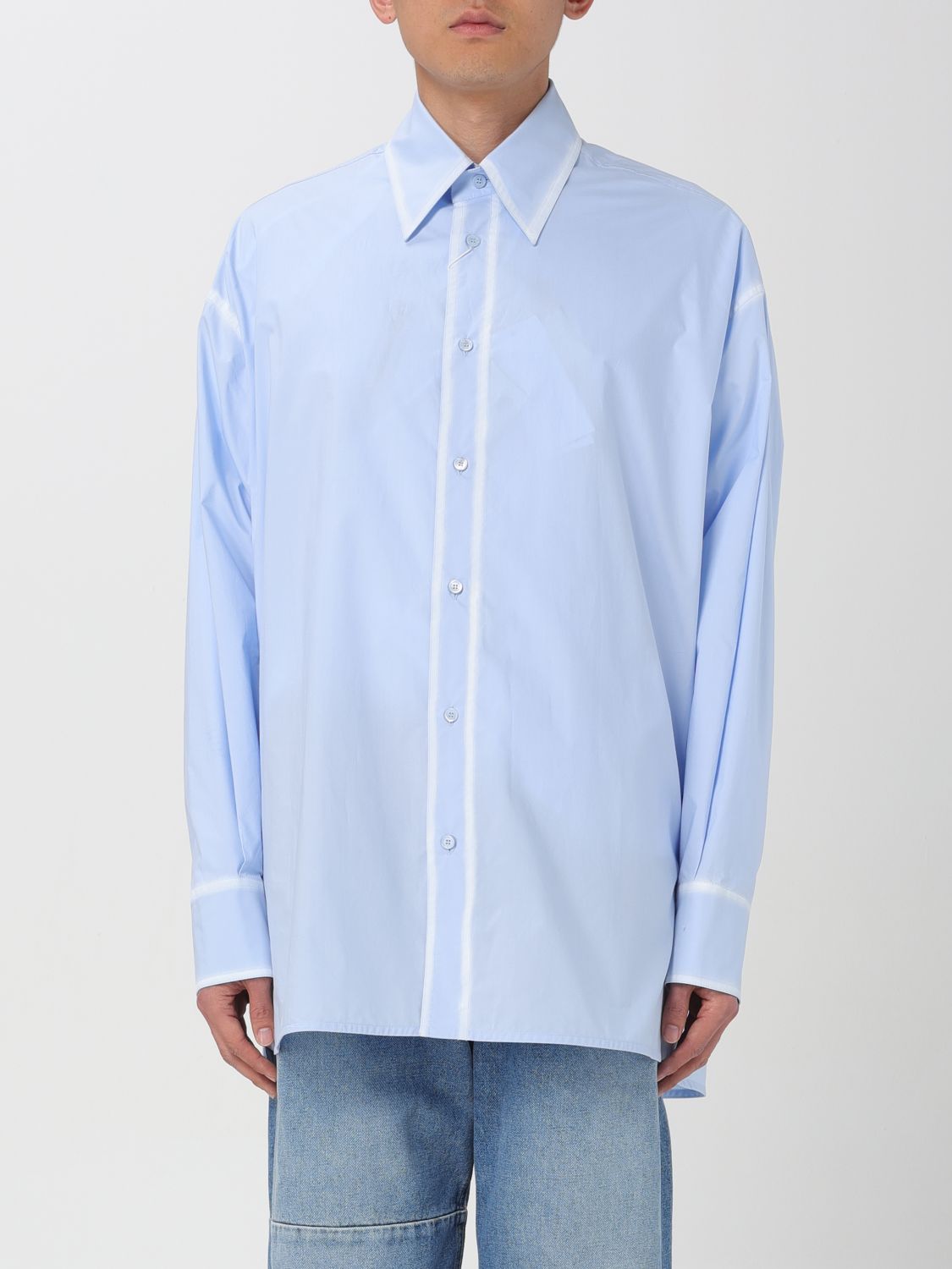 MM6 Maison Margiela Shirt MM6 MAISON MARGIELA Men colour Gnawed Blue