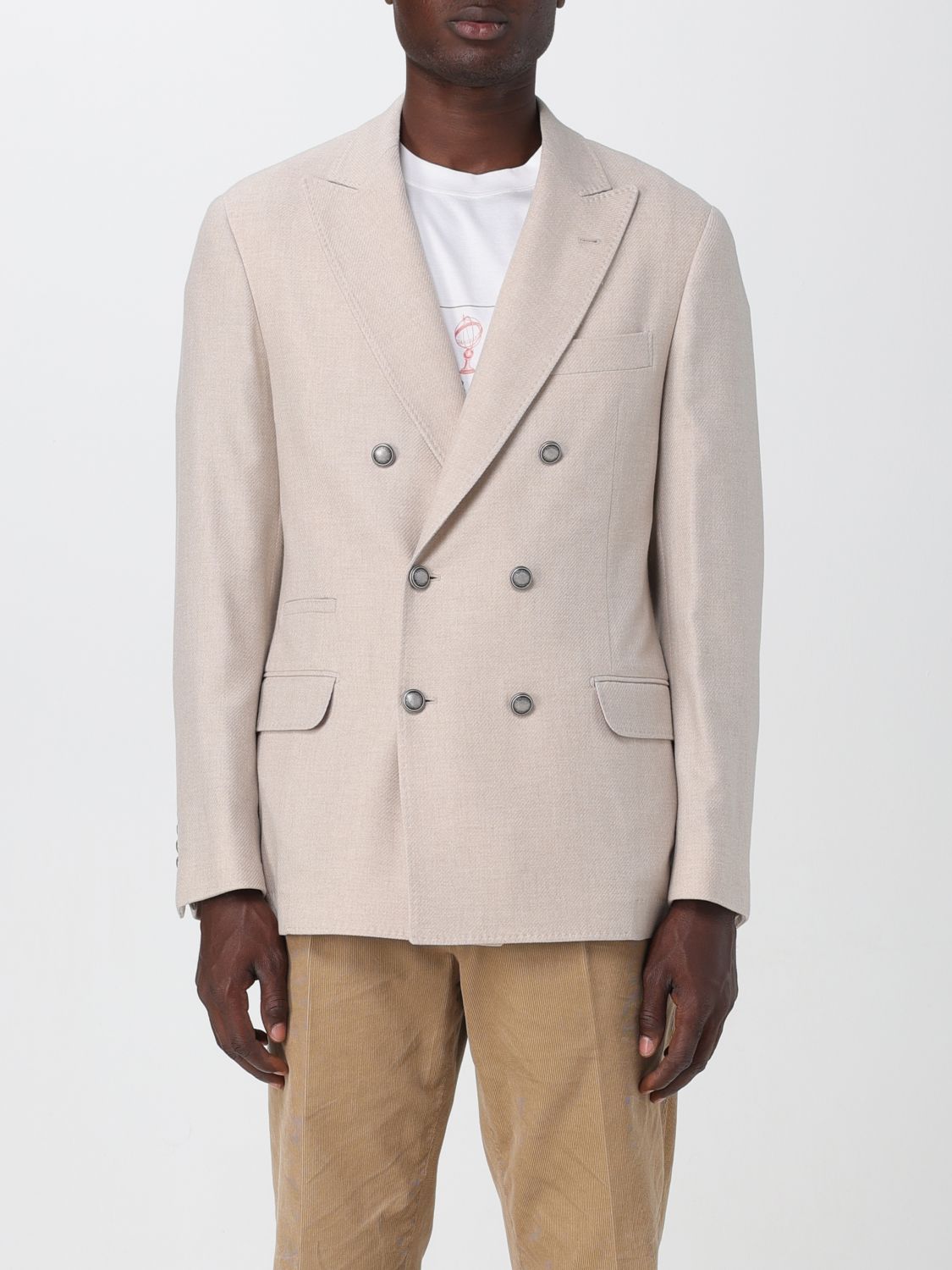 Brunello Cucinelli Blazer BRUNELLO CUCINELLI Men colour Beige