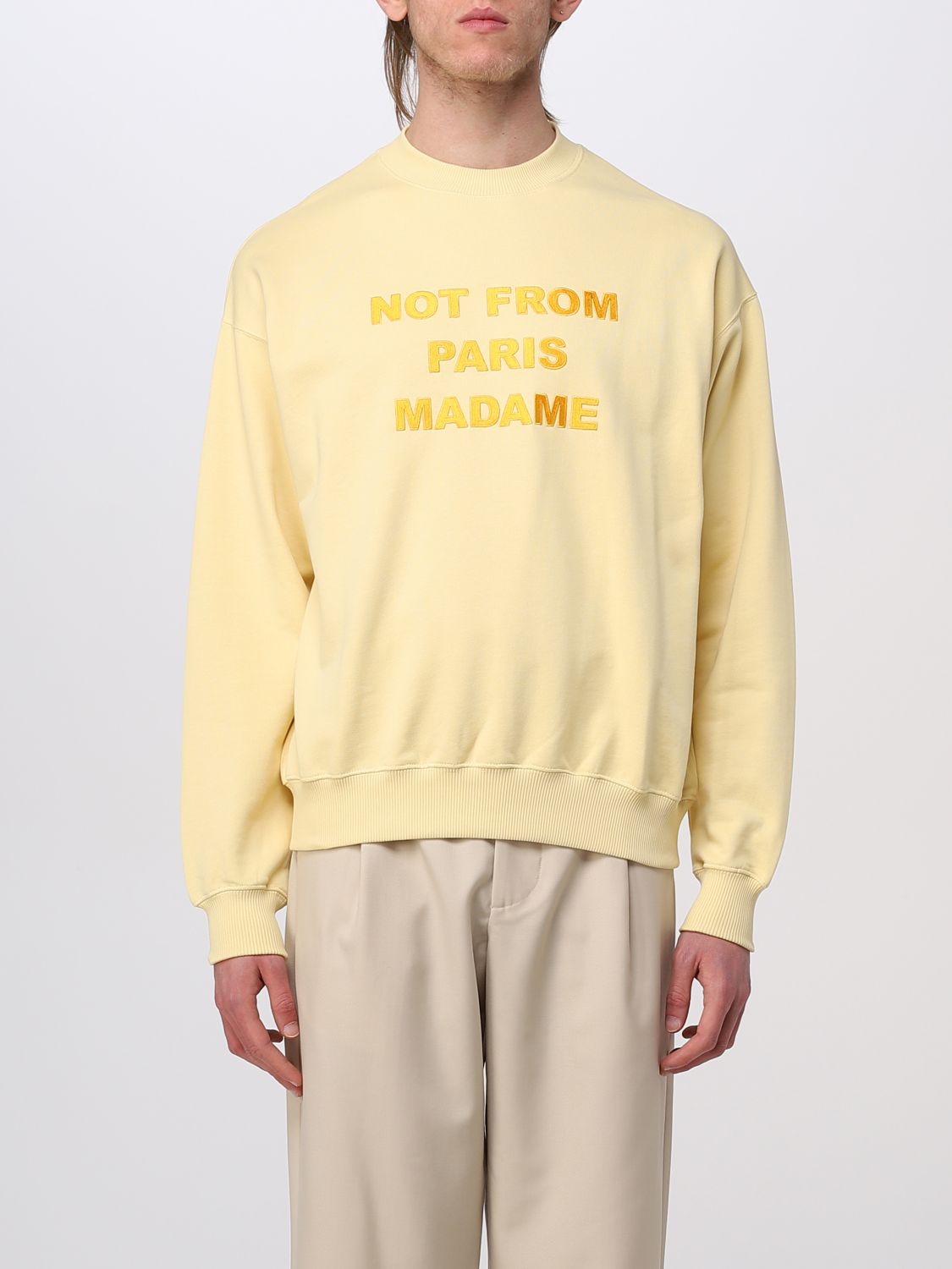 Drôle de Monsieur Sweatshirt DROLE DE MONSIEUR Men colour Yellow