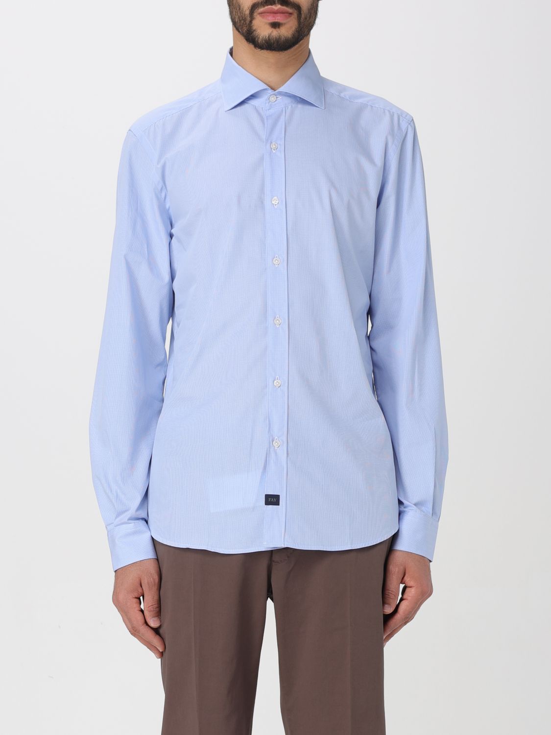 Fay Shirt FAY Men colour Gnawed Blue