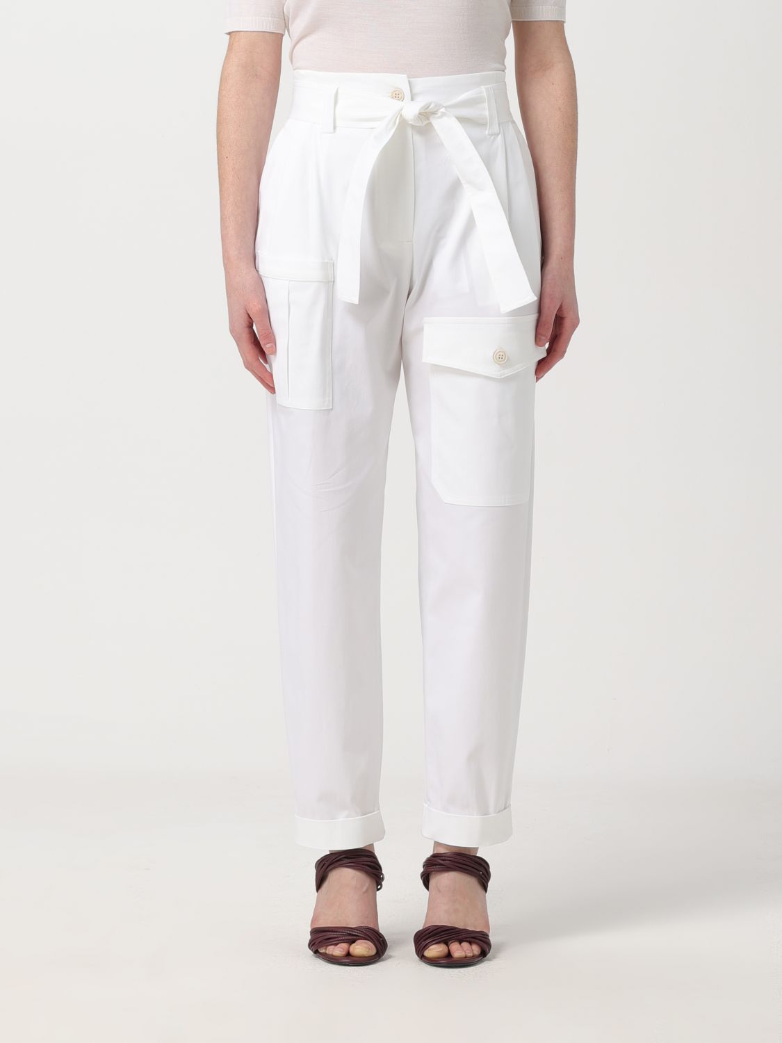 Eleventy Trousers ELEVENTY Woman colour White