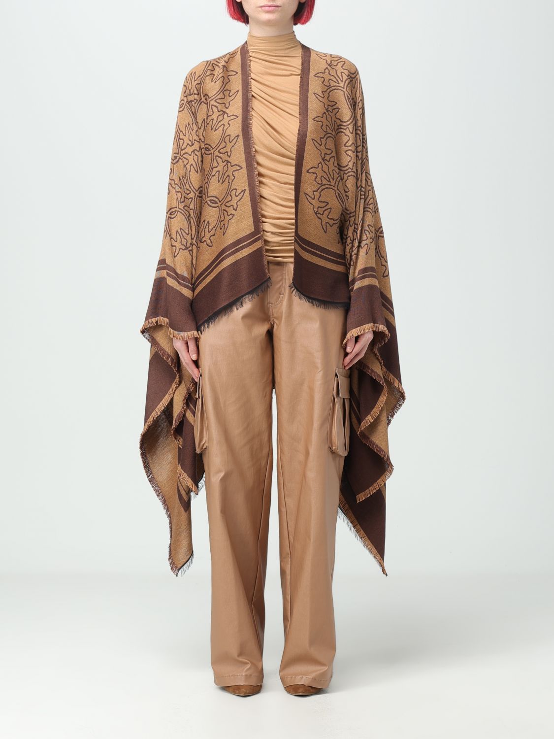 Pinko Cloak PINKO Woman colour Camel