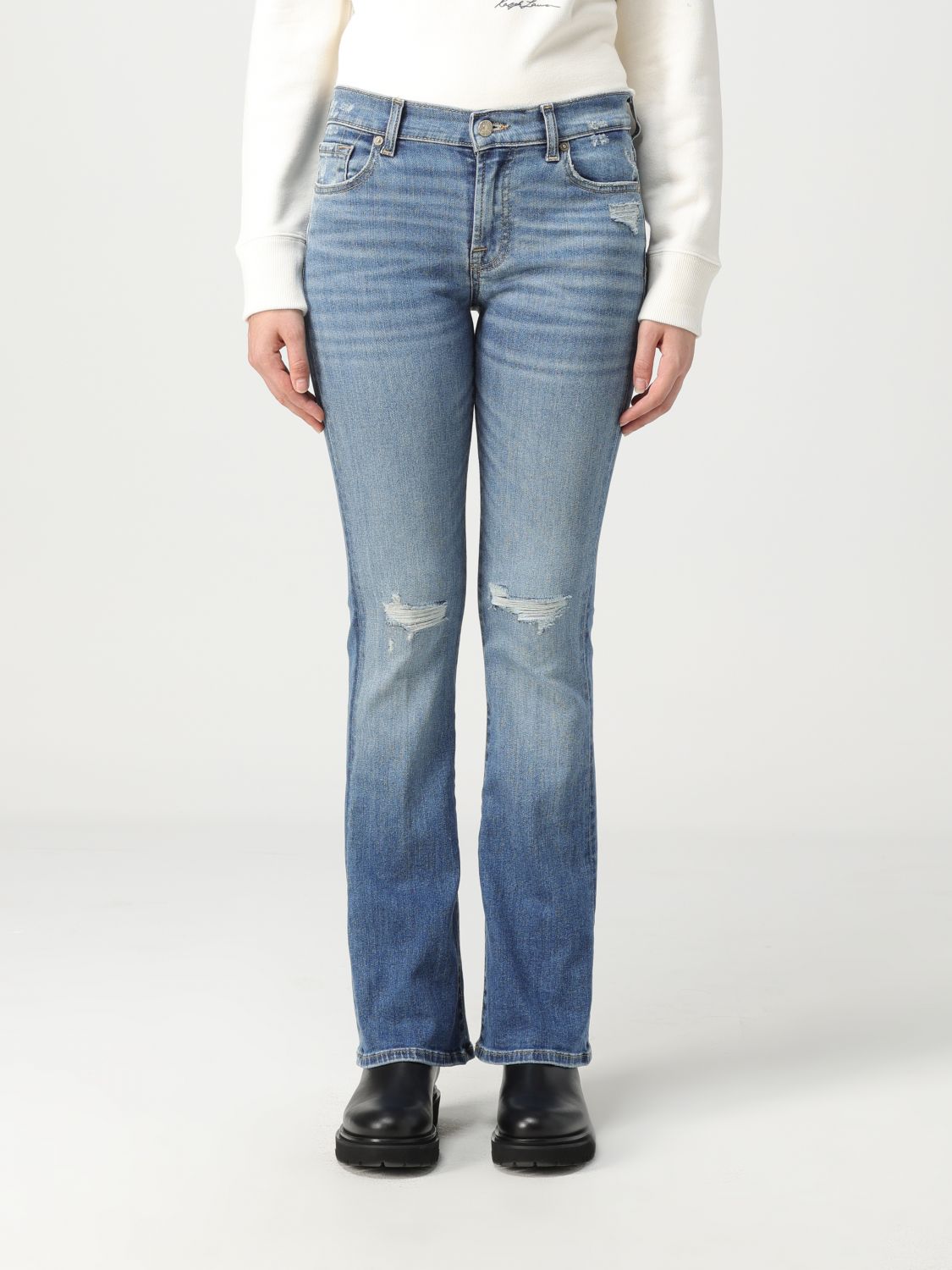 7 For All Mankind Jeans 7 FOR ALL MANKIND Woman colour Blue