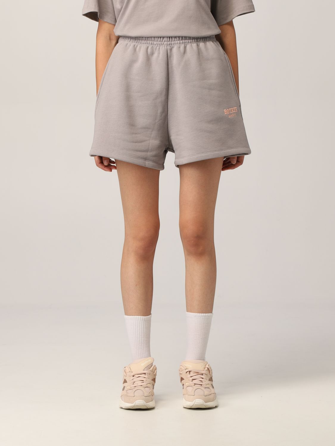 Rotate Roda Rotate cotton shorts with logo