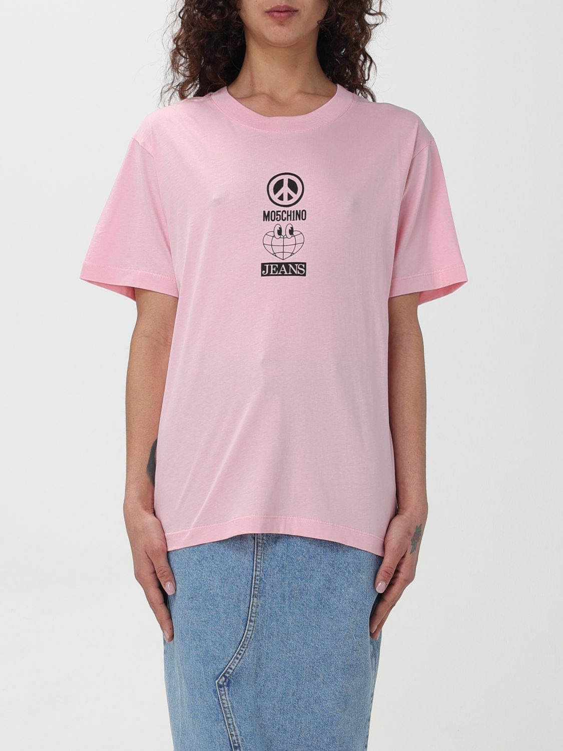 Moschino Jeans T-Shirt MOSCHINO JEANS Woman colour Pink