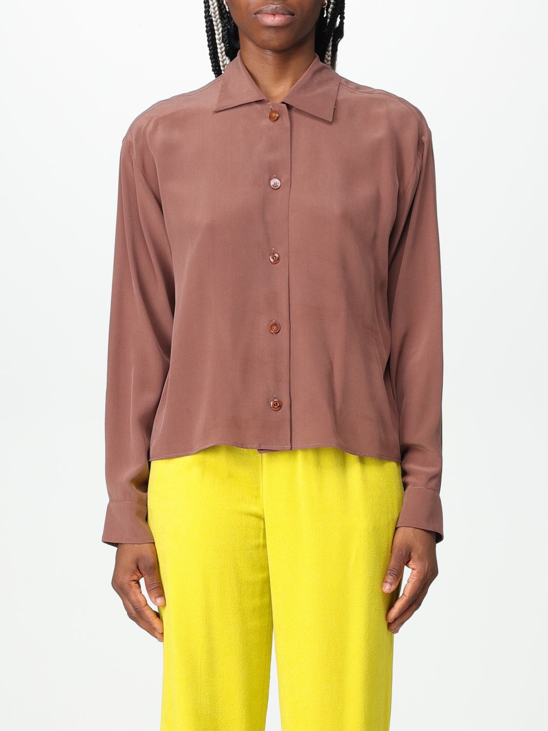 Alysi Shirt ALYSI Woman colour Brown