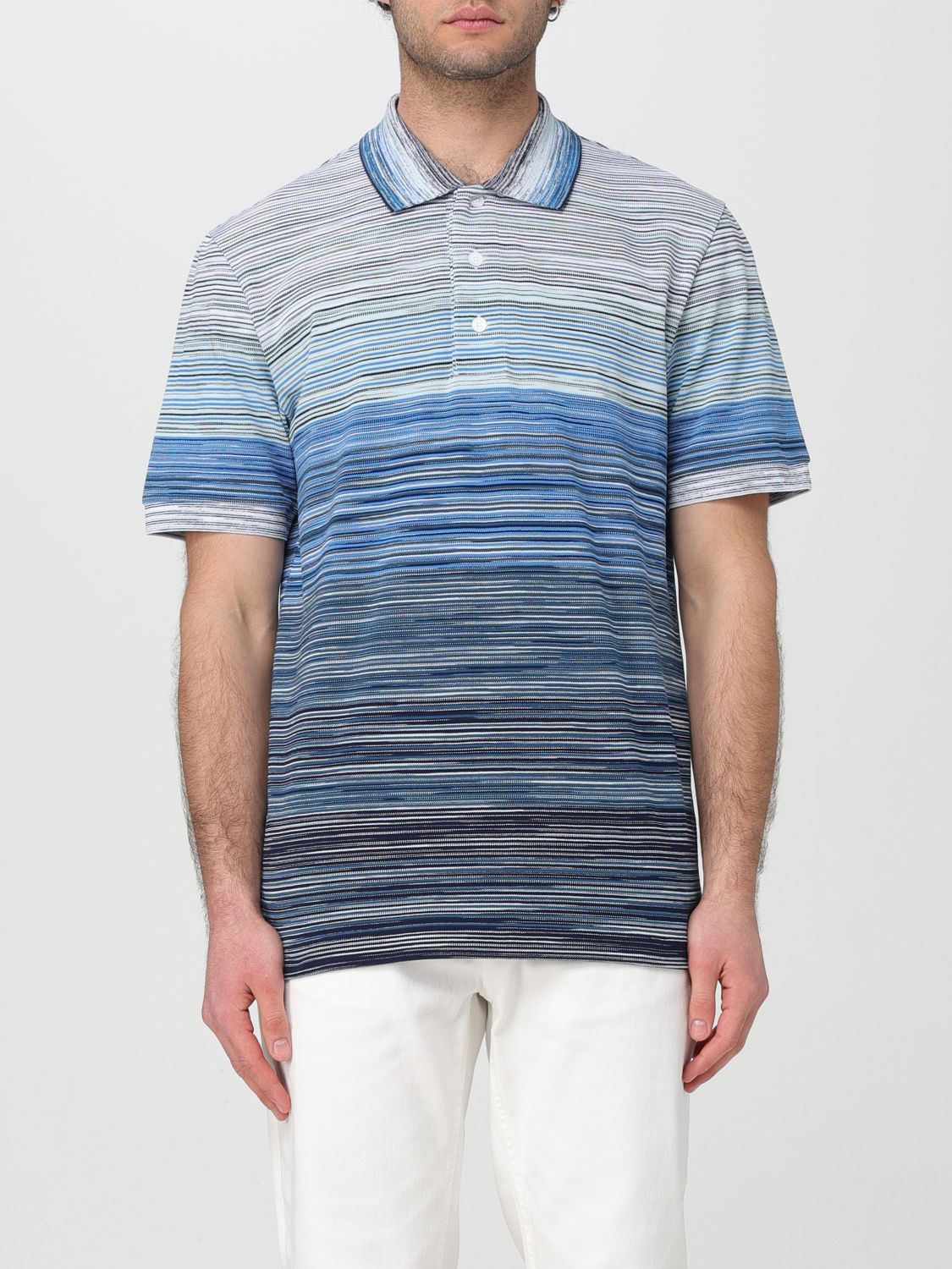 Missoni Polo Shirt MISSONI Men colour Blue