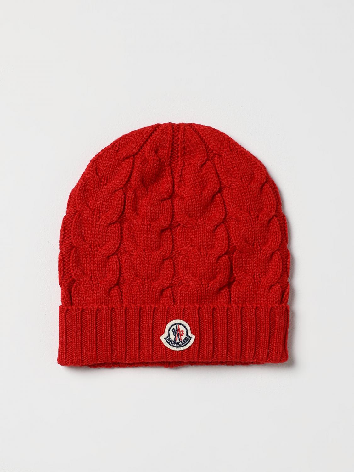 Moncler Hat MONCLER Kids colour Red