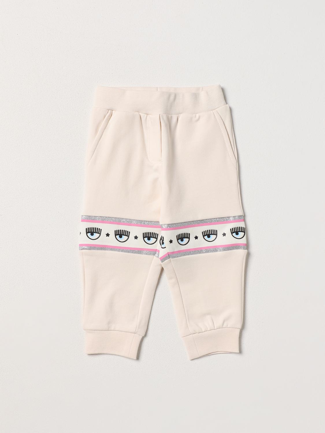 CHIARA FERRAGNI Trousers CHIARA FERRAGNI Kids colour Yellow Cream