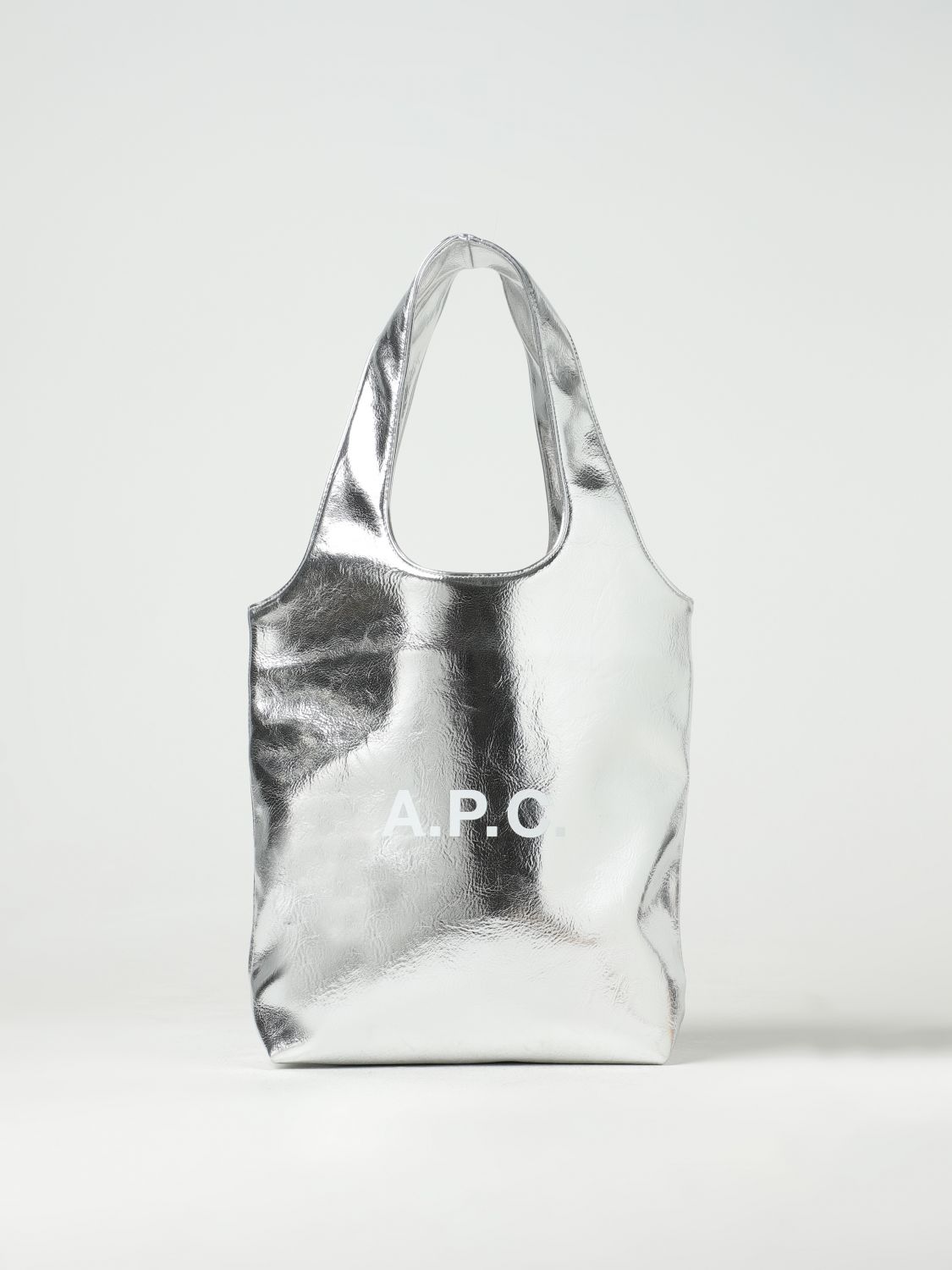 A.P.C. Shoulder Bag A.P.C. Woman colour Silver