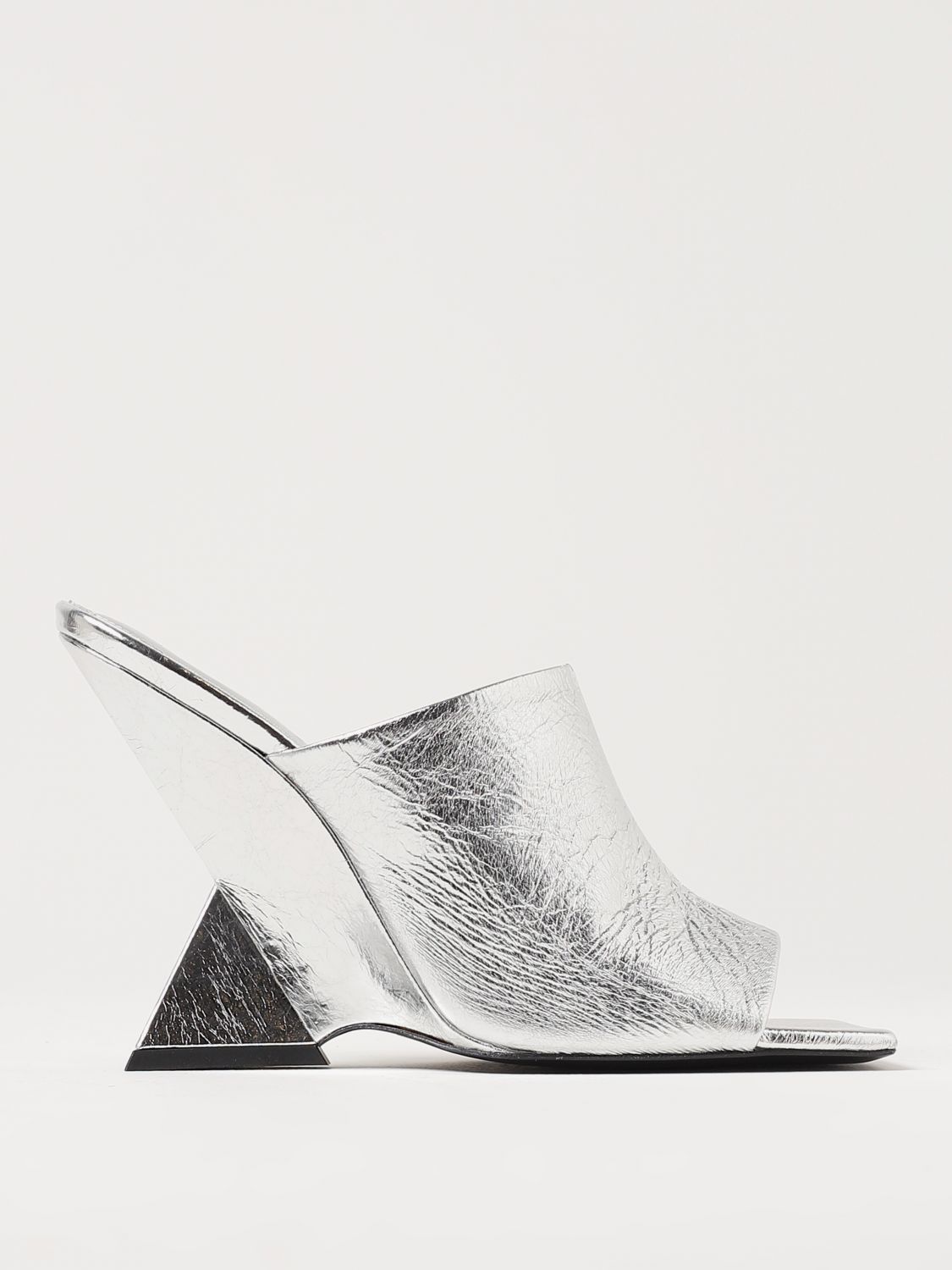 The Attico Wedge Shoes THE ATTICO Woman colour Silver