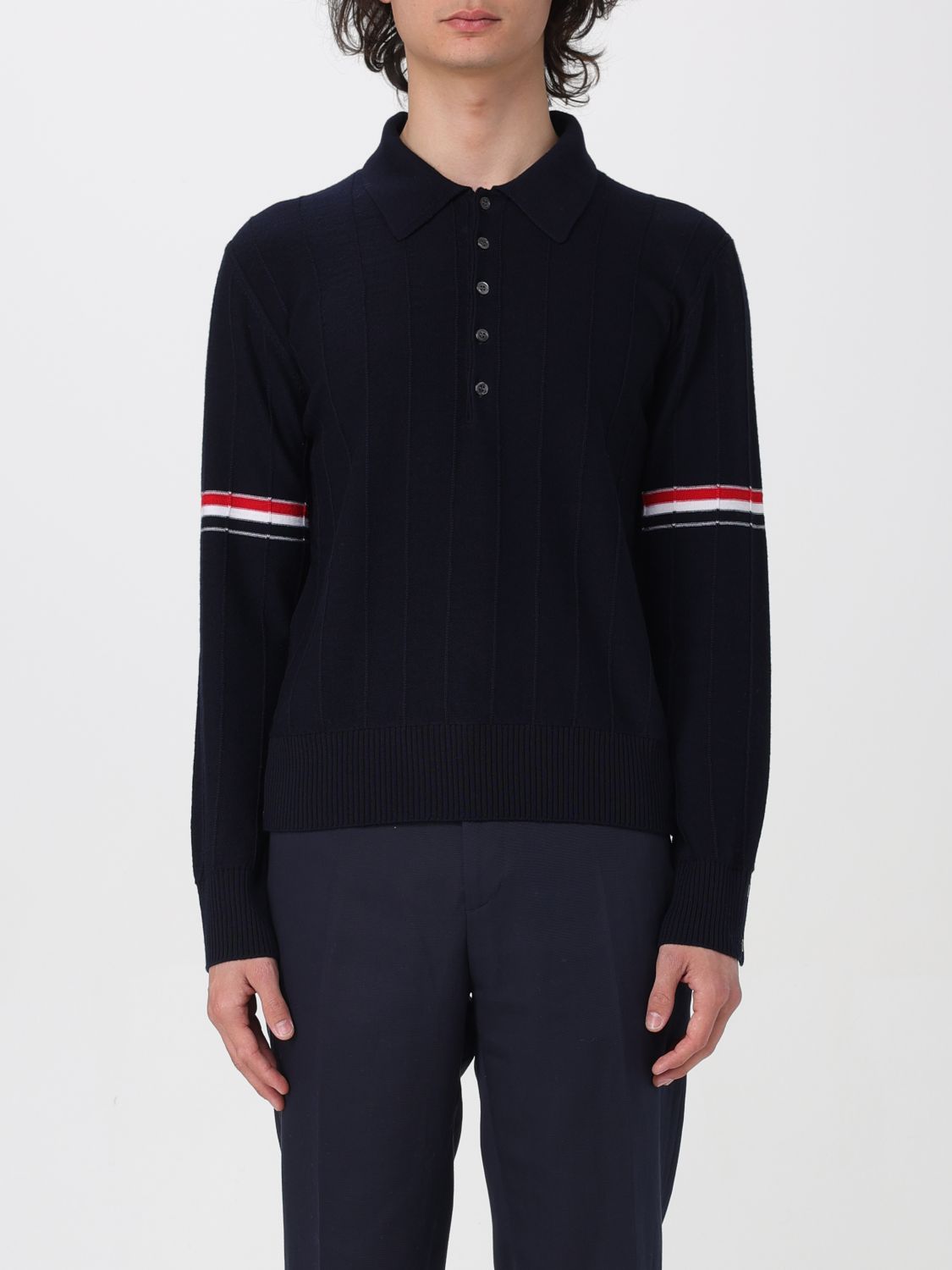 Thom Browne Polo Shirt THOM BROWNE Men colour Navy