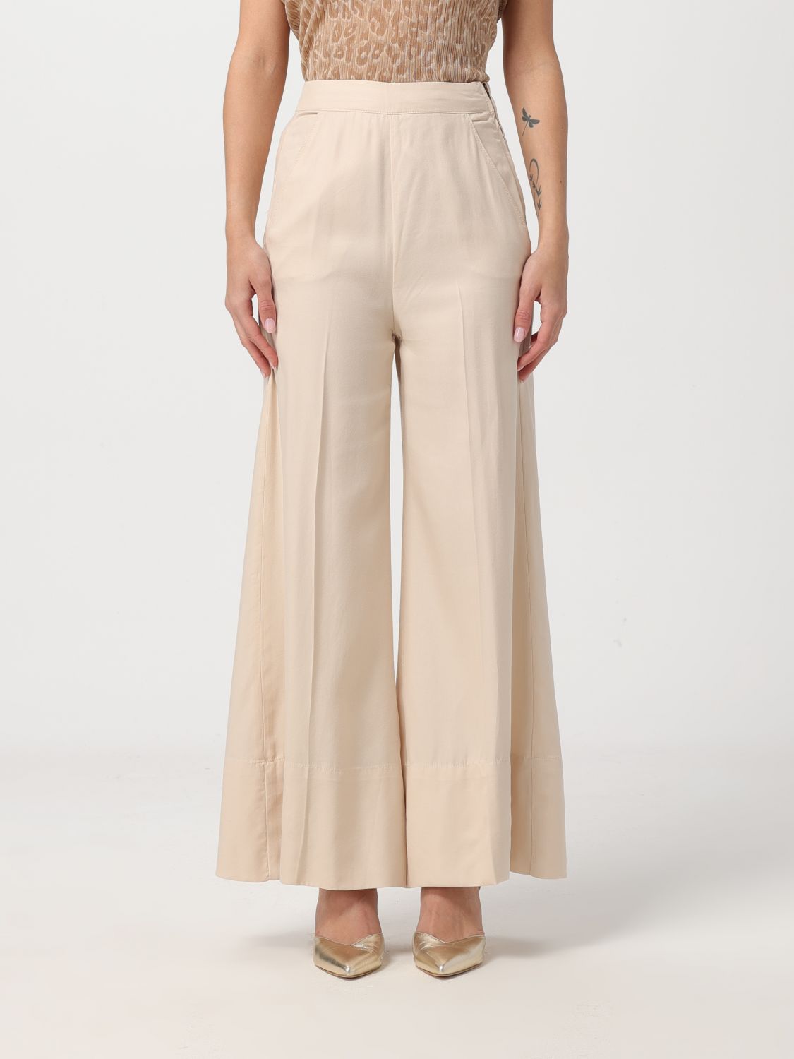 Pinko Trousers PINKO Woman colour Cream